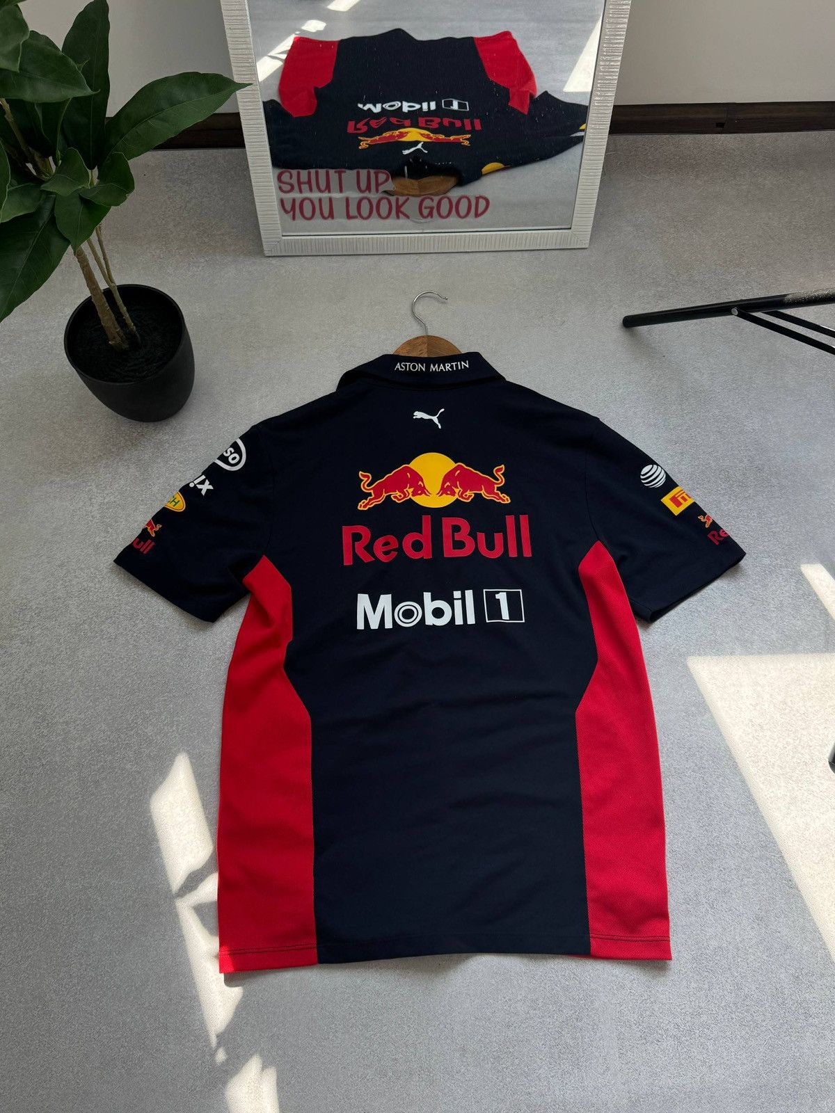 Red Bull PUMA RED BULL RACING F1 POLO SHIRT ASTON MARTIN MOBIL1 Size US S / EU 44-46 / 1 - 7 Thumbnail