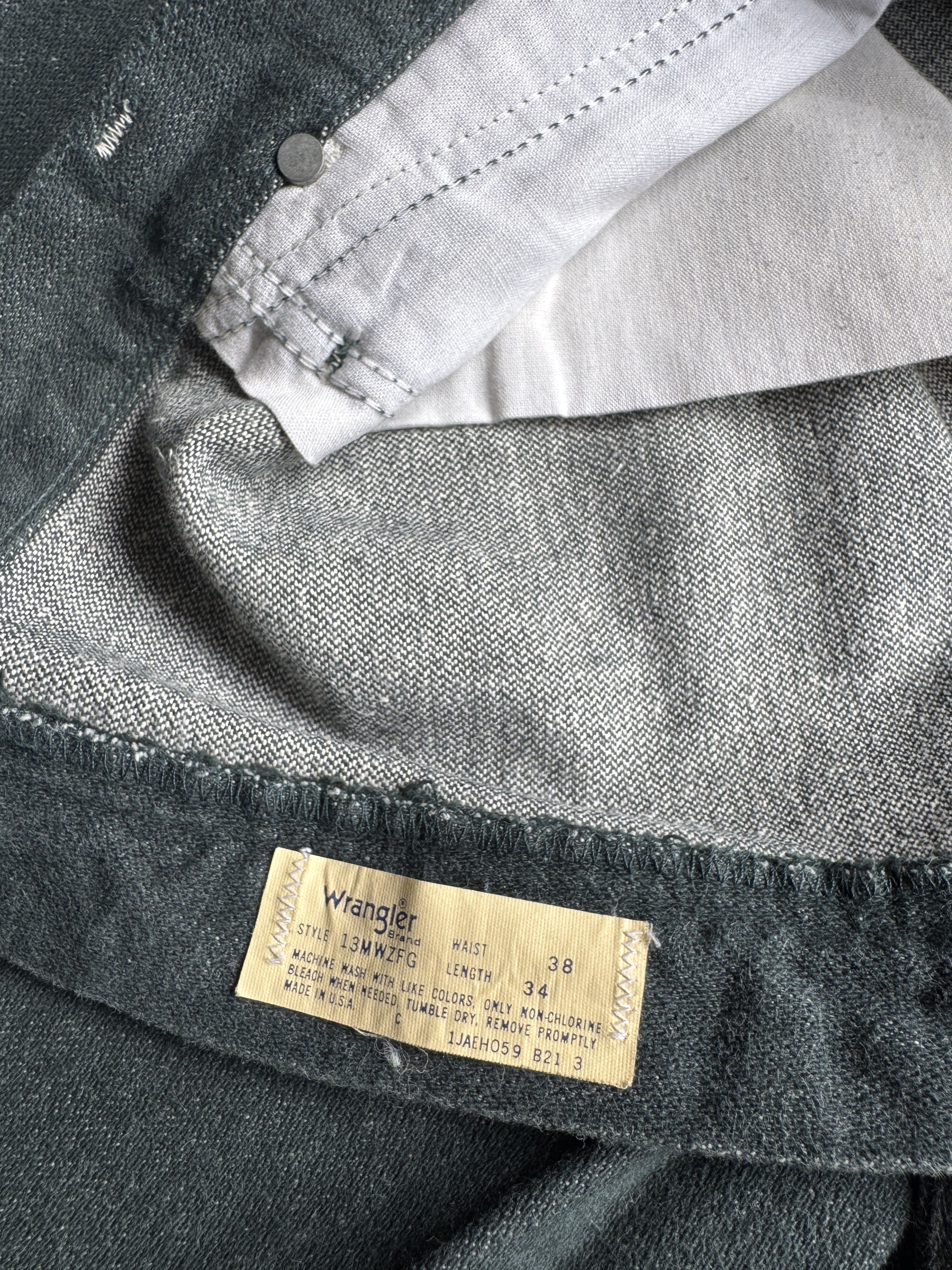 Wrangler 🌲BEAUTIFUL DEEP GREEN VINTAGE WRANGLER - MADE IN USA Size US 34 / EU 50 - 4 Thumbnail