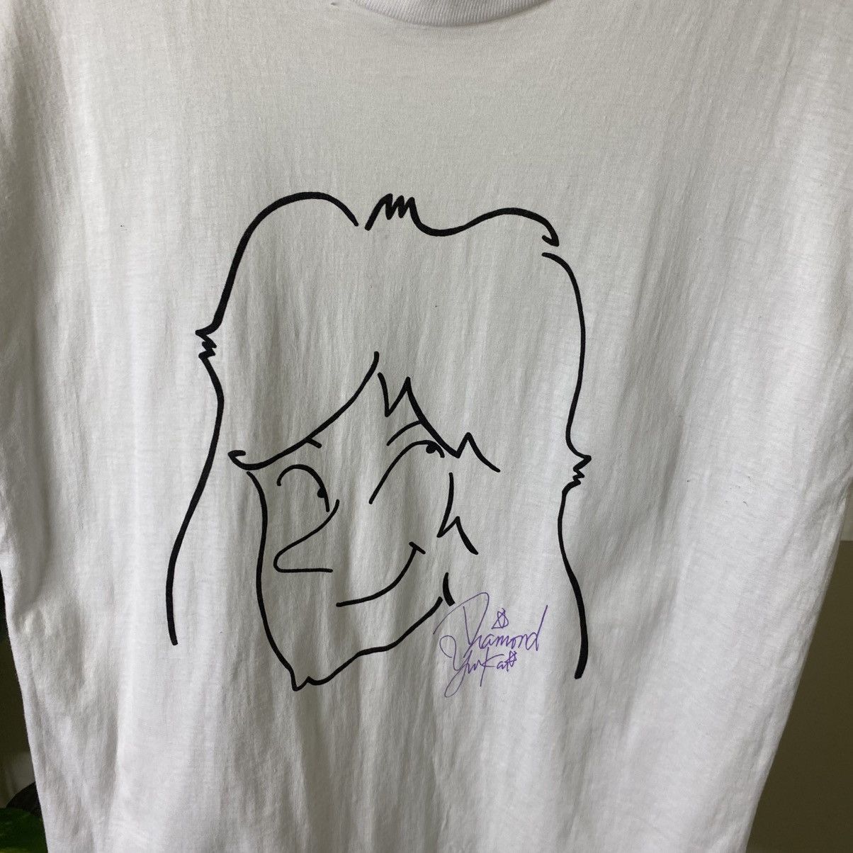 Band Tees Vintage 1990s Diamond Yukai Japanese Rock Singer T Shirt Size US S / EU 44-46 / 1 - 2 Thumbnail