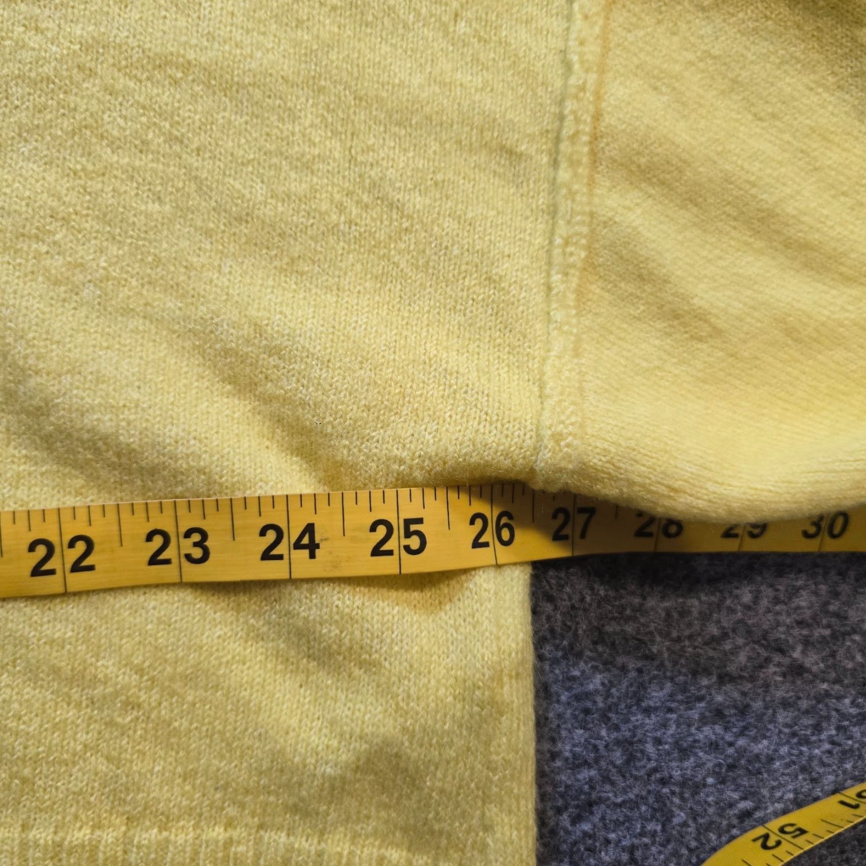 Topshop TopShop Sweater Womens Size 10 Yellow Knit Cropped Long Sleeve Casual Crew Neck Pullover Oversized Regular Winter Spring Fall Size L / US 10 / IT 46 - 6 Thumbnail