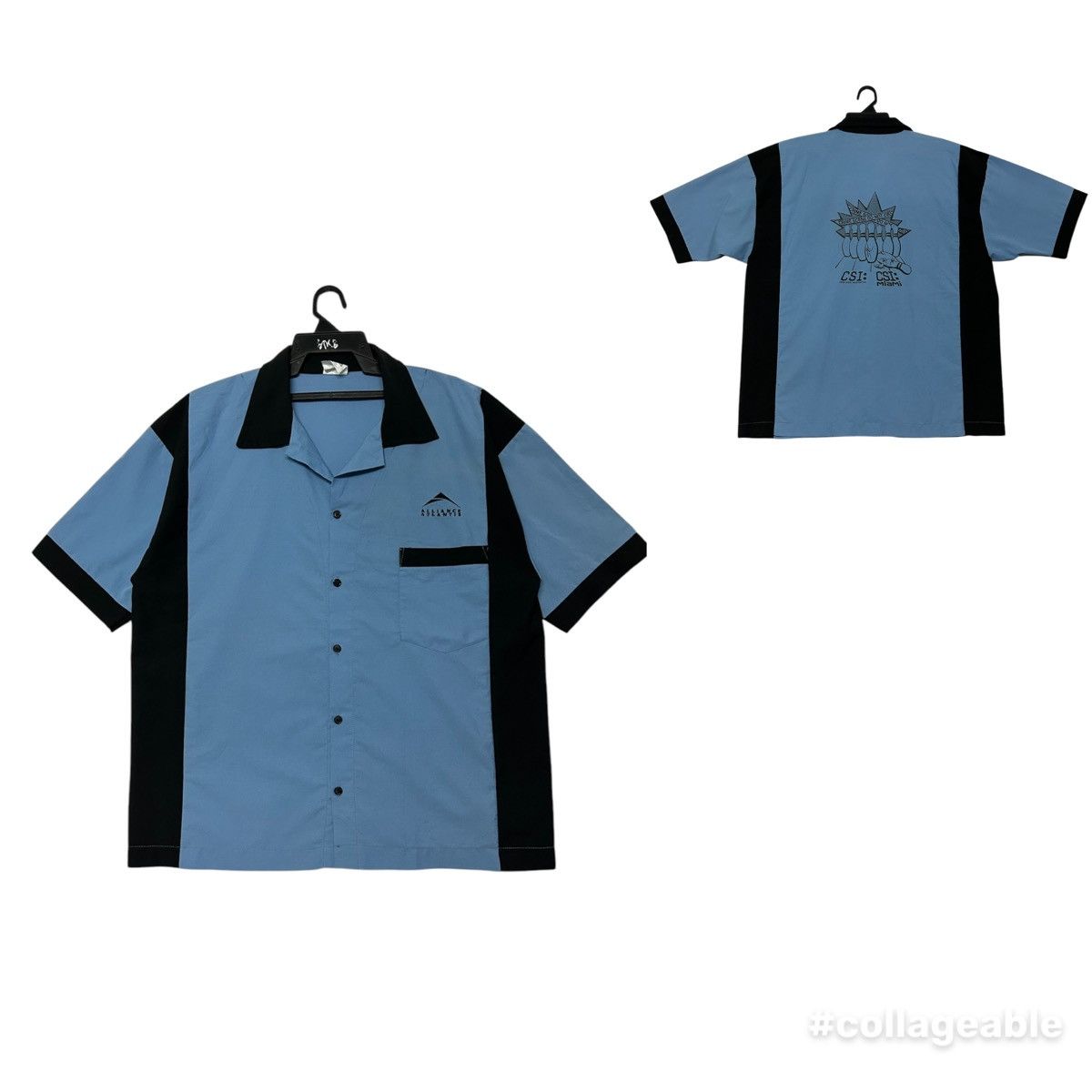 Vintage VINTAGE CSI MIAMI BOWLING SHIRT BUTTON UP Size US XL / EU 56 / 4 - 1 Thumbnail