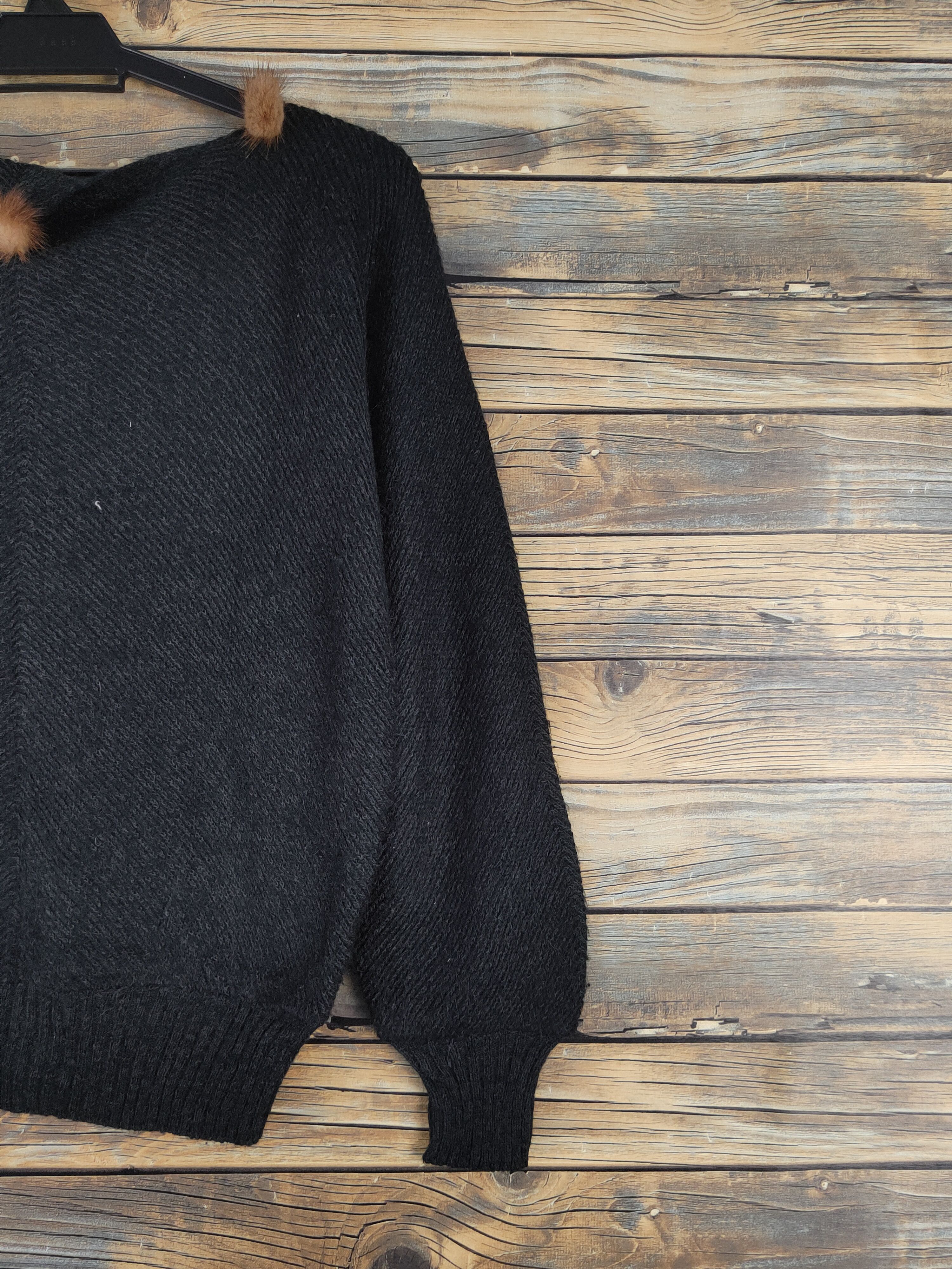 Homespun Knitwear Japanese Brand Black Knitwear Sweatshirts #W1234 Size M / US 6-8 / IT 42-44 - 9 Thumbnail