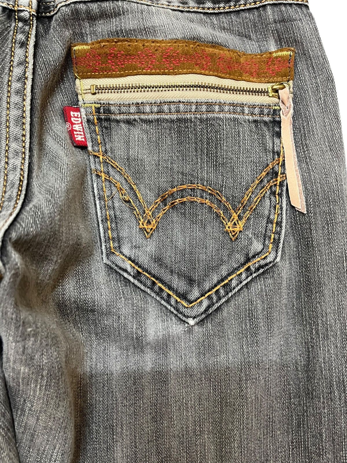 Edwin Vintage Edwin Exclusive Vintage Faded Distressed Denim Size US 30 / EU 46 - 8 Thumbnail