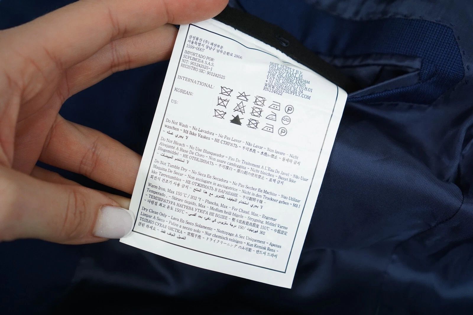 Suitsupply Men Suitsupply Blazer La Spalla Blue Vitale Barberis US40L Size 40L - 8 Thumbnail