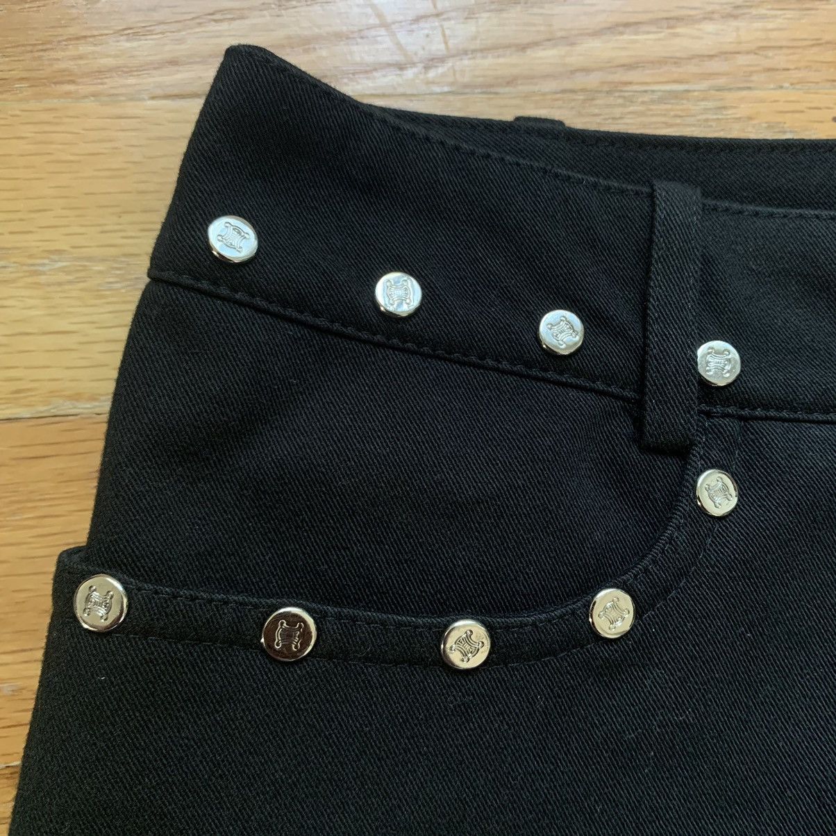 Celine × Michael Kors Early 2000s Studded Snap Jeans Size 30" / US 8 / IT 44 - 4 Thumbnail