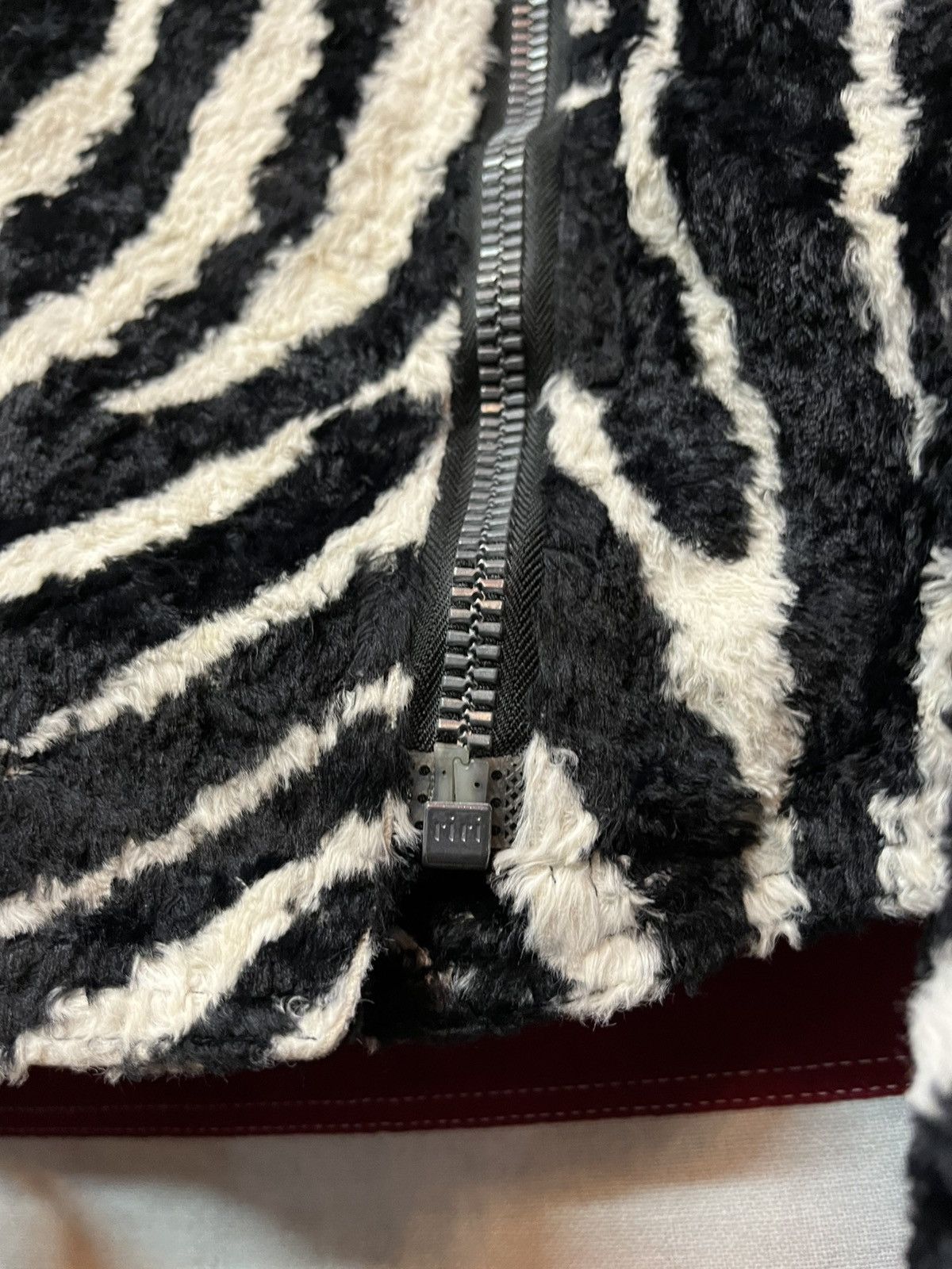 Vintage Vintage Luxury Zebra Printed Faux Fur Biker Jacket Size L / US 10 / IT 46 - 5 Thumbnail
