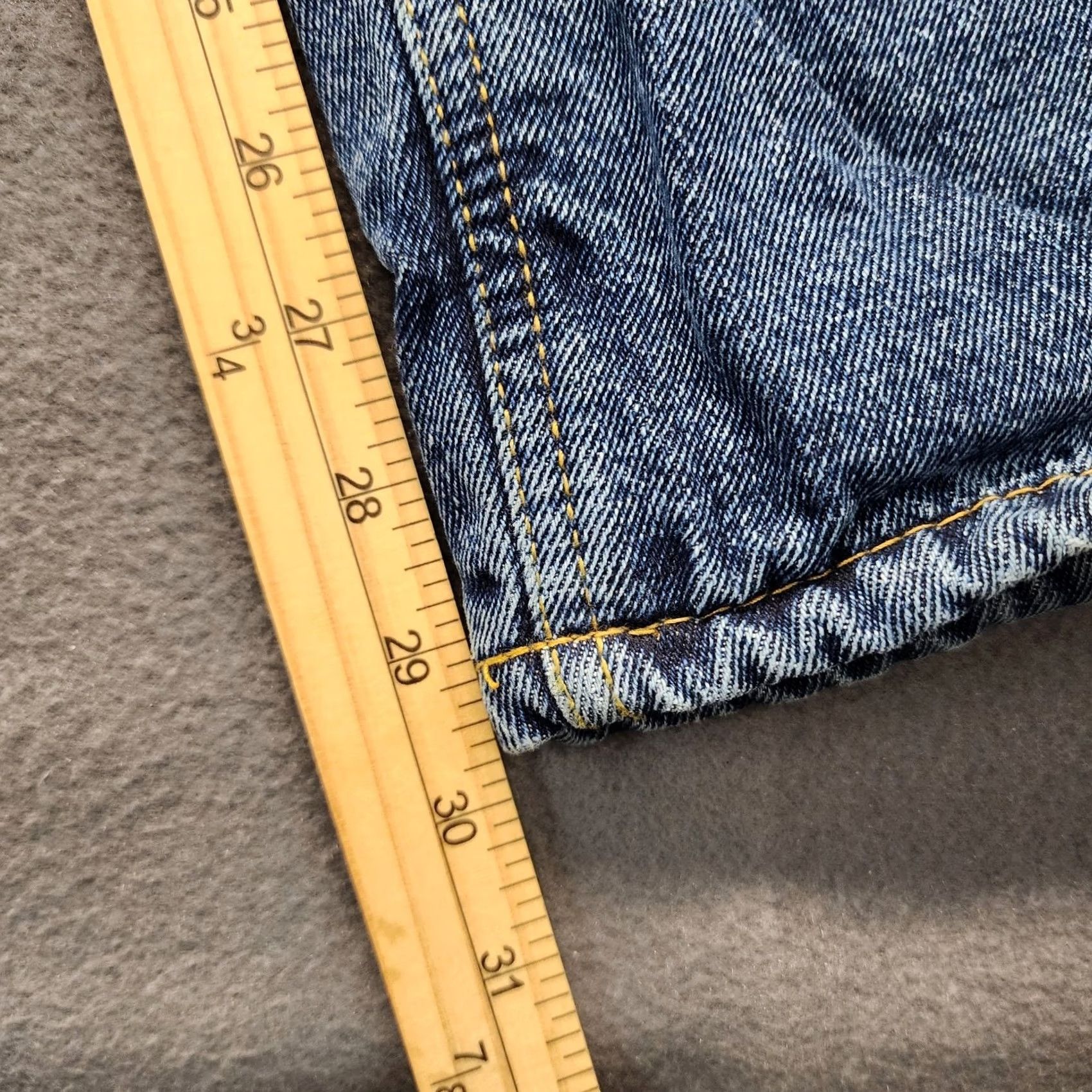 J Brand VINTAGE RK Brand Jeans Mens 38x30 Blue Flannel Lined Relaxed Fit Workwear Jeans 40x30 Mens Size US 38 / EU 54 - 6 Thumbnail