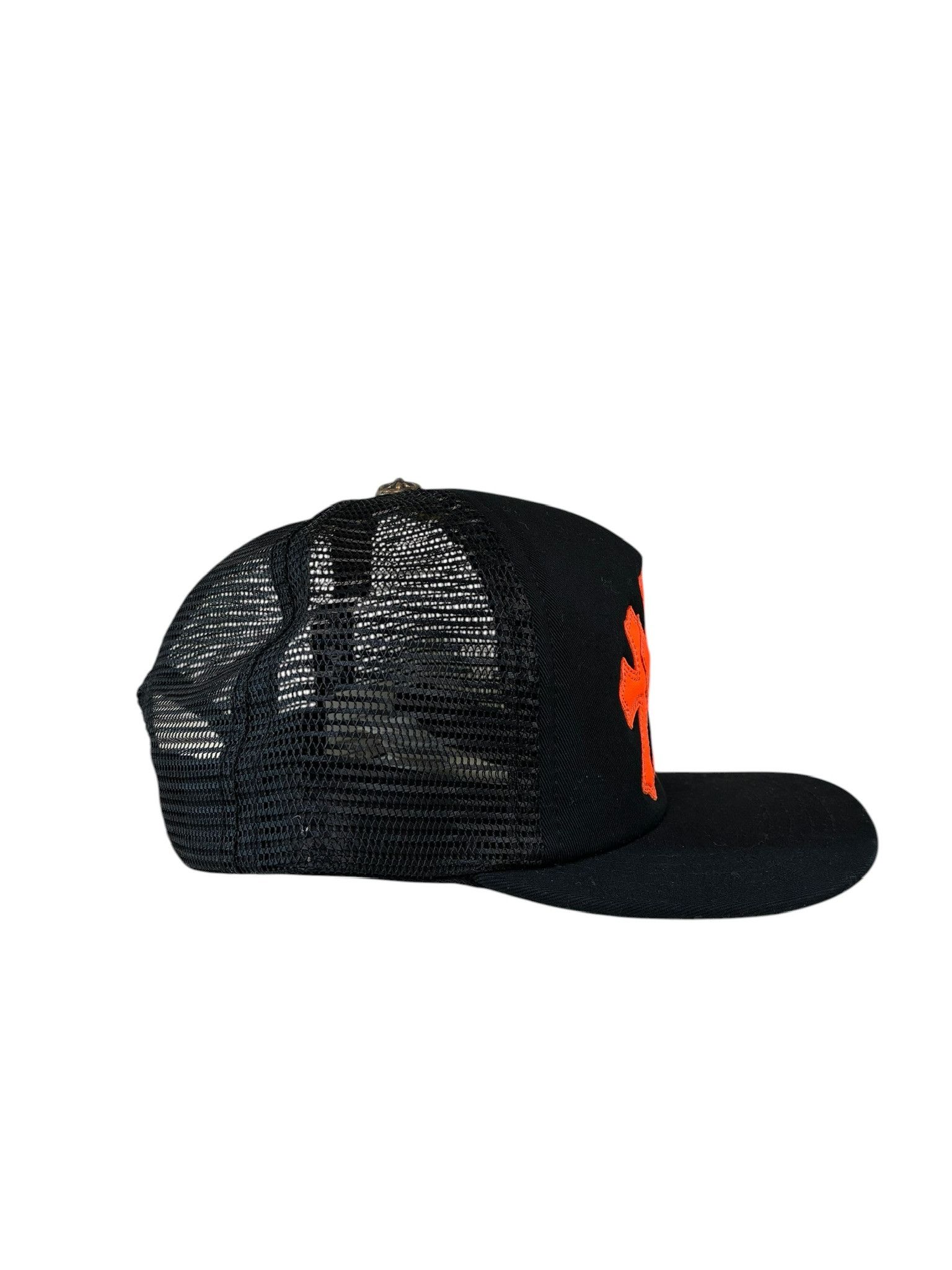 Chrome Hearts Chrome Hearts Cemetery Orange Cross Patch Trucker Hat Size ONE SIZE - 4 Thumbnail