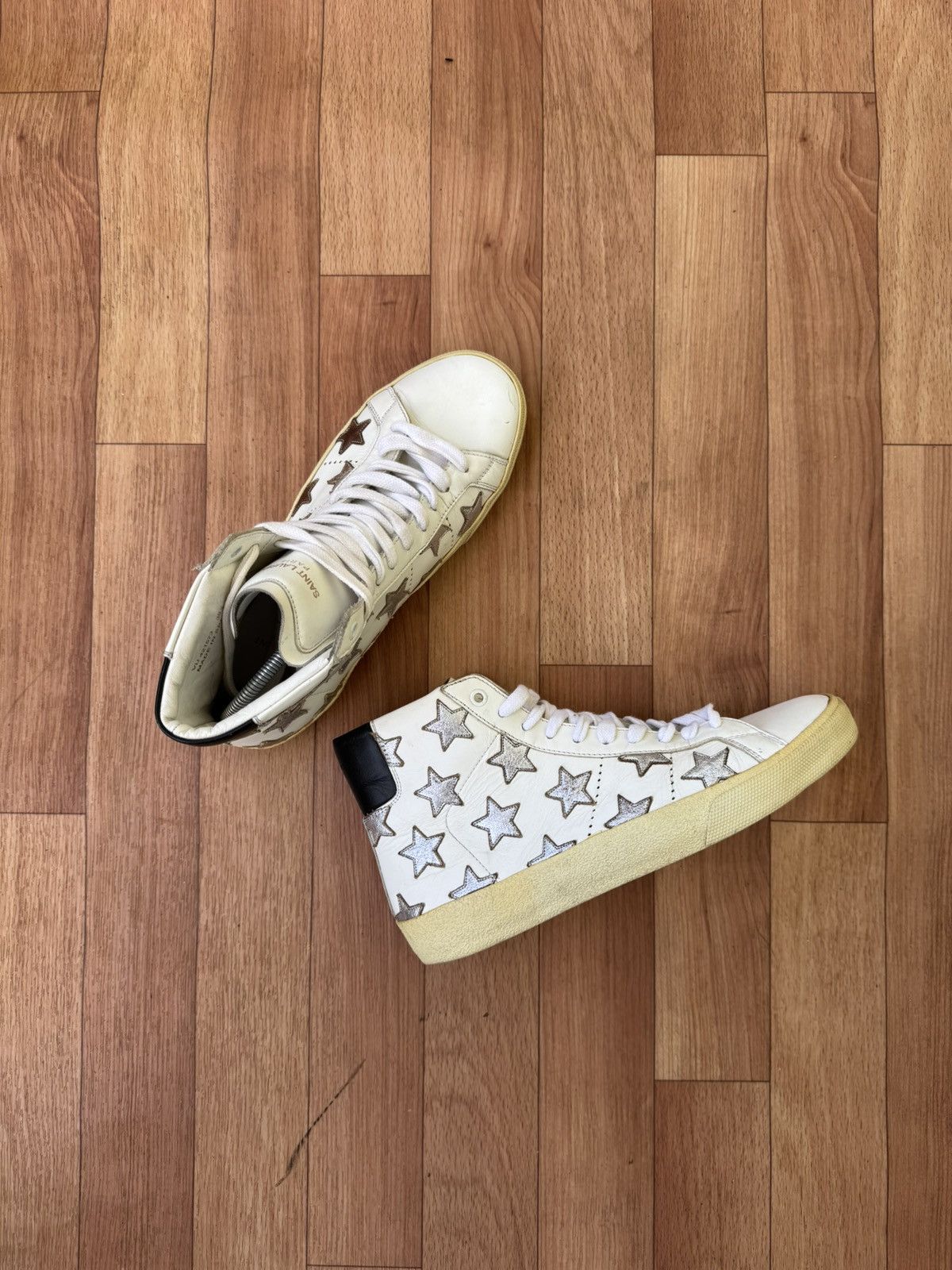 Saint Laurent Paris Saint Laurent hightop sneakers Size US 7 / EU 40 - 5 Thumbnail