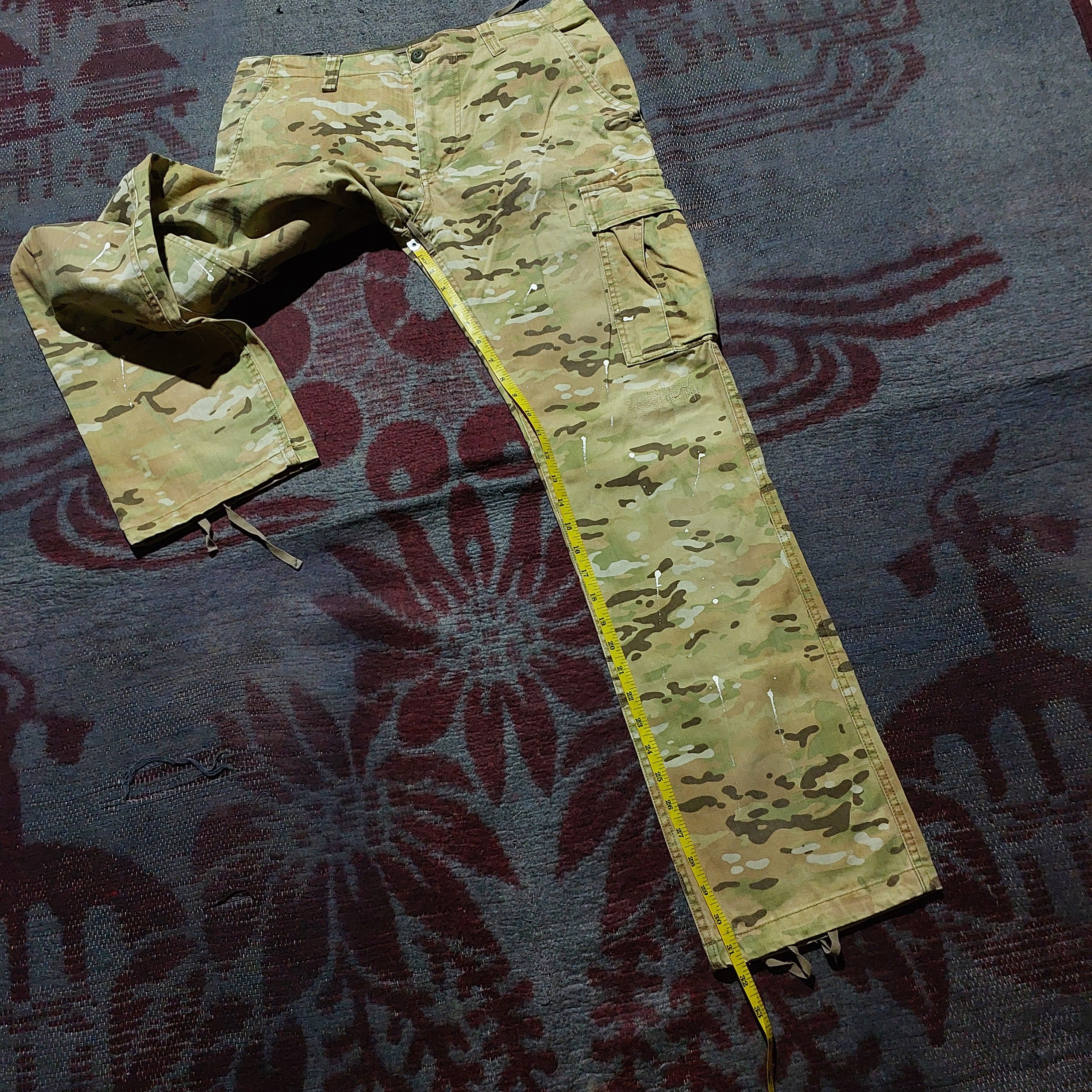 Buzz Rickson's Sophnet Camouflage Paint Splattered Cargo Pants Size US 32 / EU 48 - 17 Thumbnail