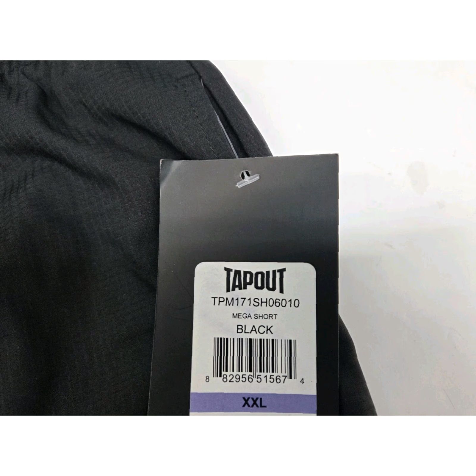 Tapout Tapout Mens Mega Shorts Black Drawstring Pockets 2XL Athletic Activewear Shorts Men Regular Inseam 10in Slim? Size US 39 - 5 Thumbnail