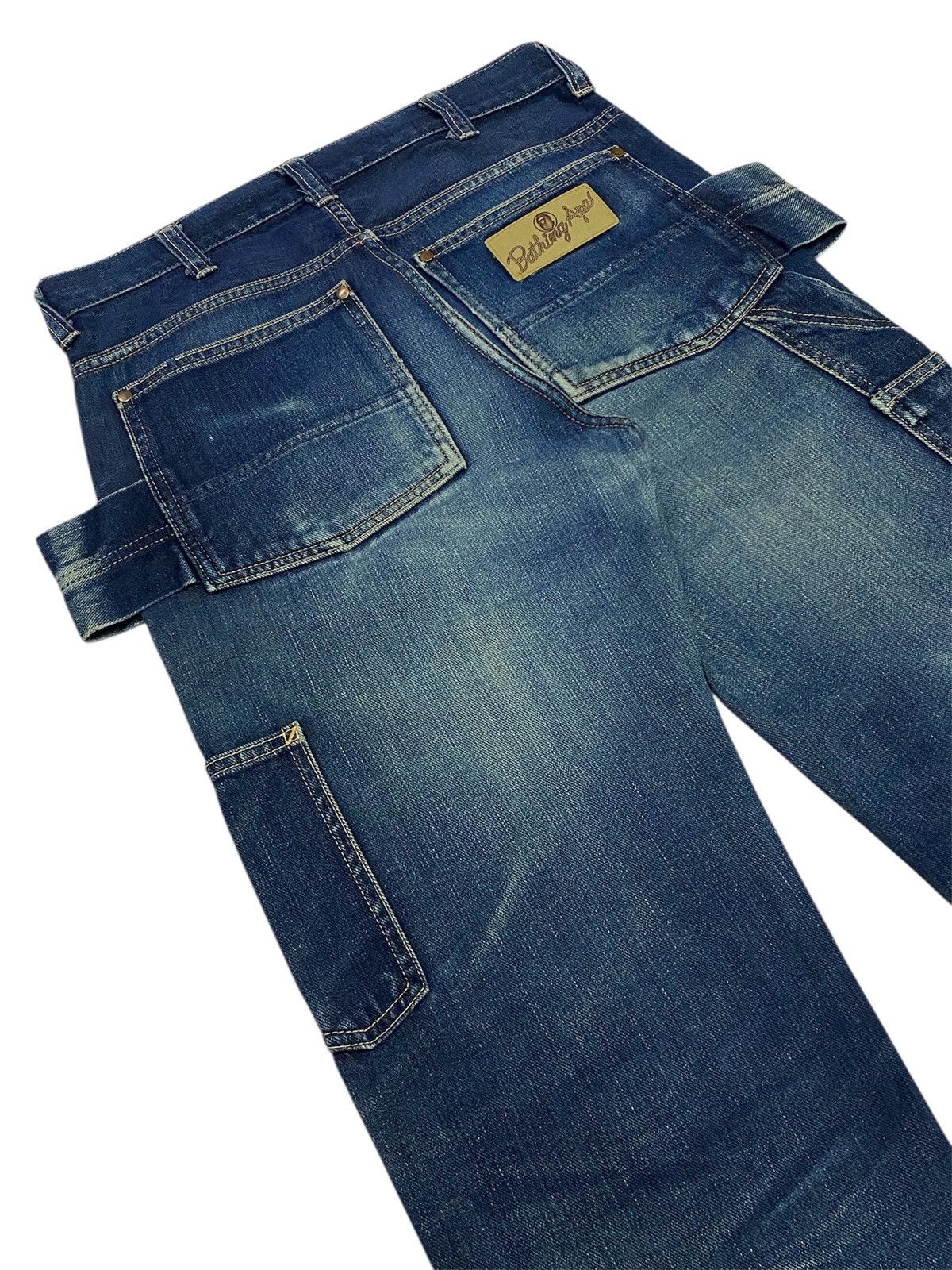 Bape Vintage A Bathing Ape Busyworks Double Knee Denim Size US 28 / EU 44 - 7 Thumbnail