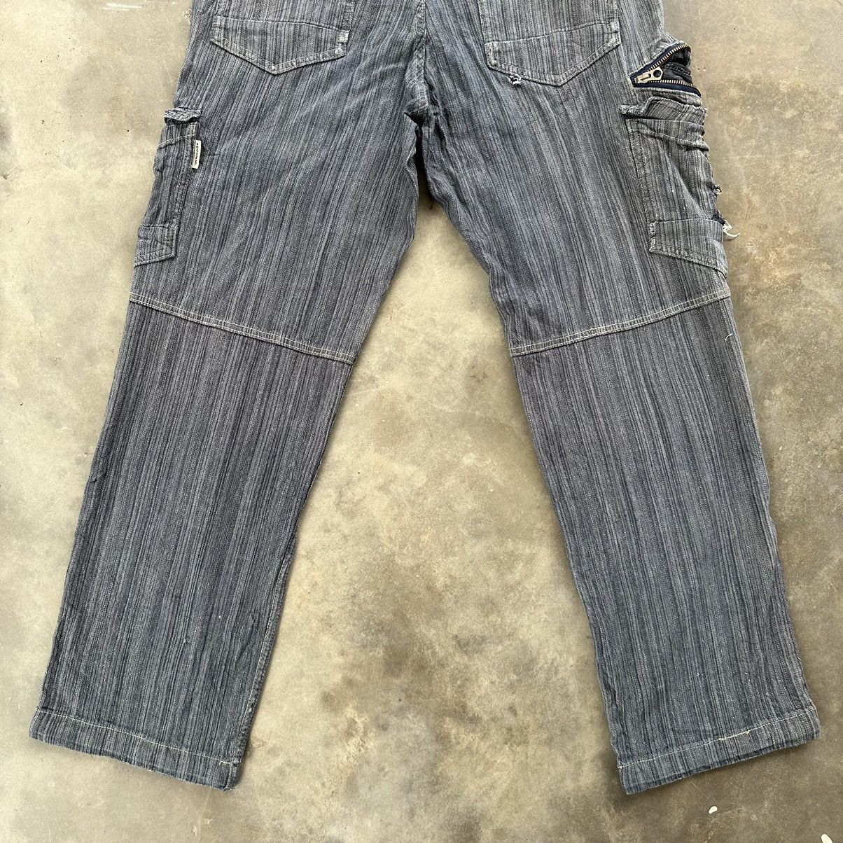 Japanese Brand × Jean × Vintage Vintage Dogman Faded Stretch Denim Cargo Pants Size US 31 - 12 Thumbnail