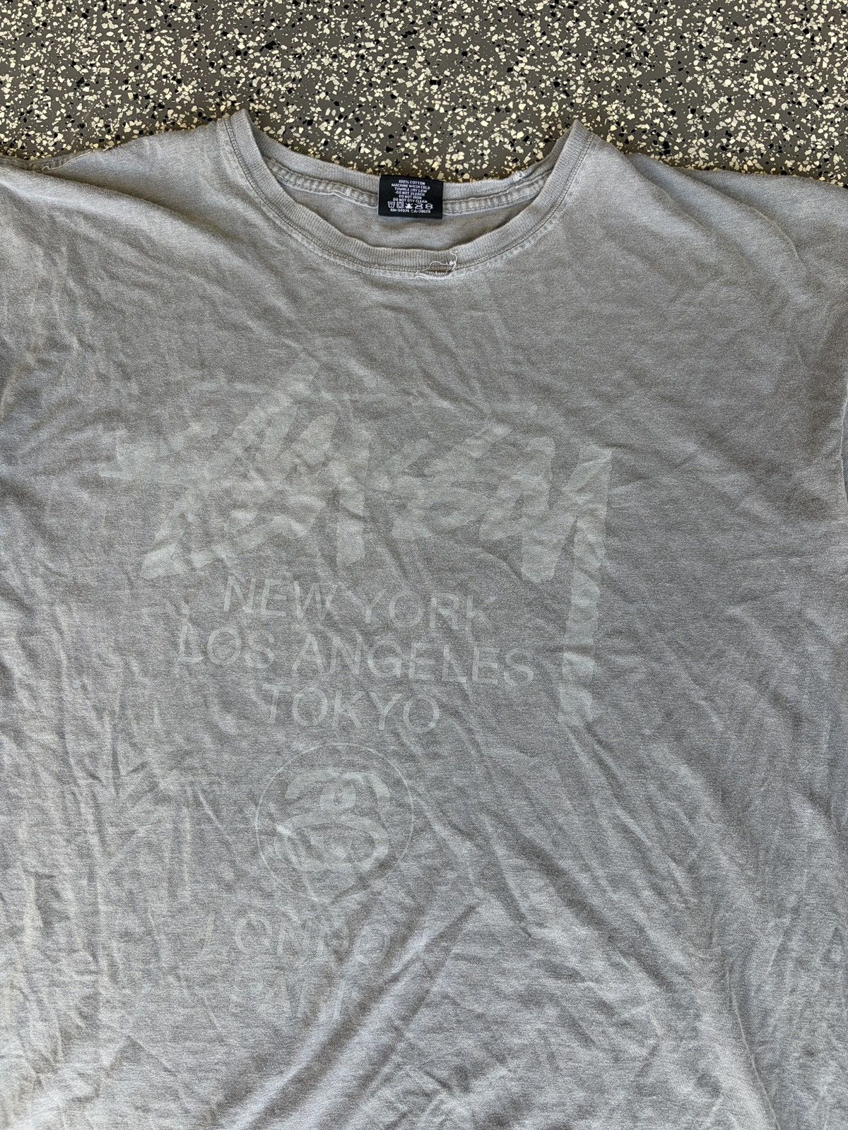 Stussy Vintage Y2k Stussy World Tour T-Shirt 00’s Size US XL / EU 56 / 4 - 9 Thumbnail
