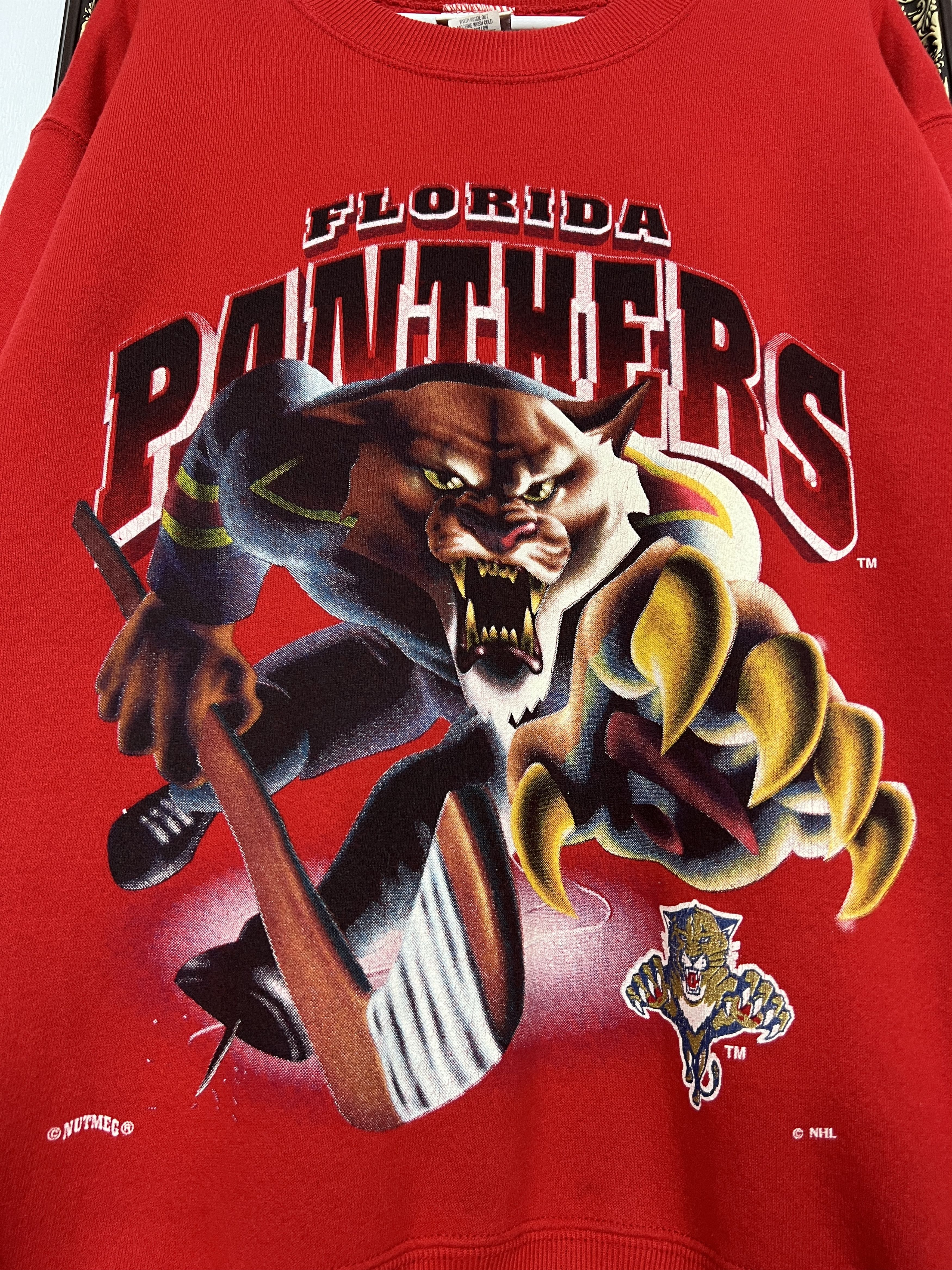 Nutmeg Vintage Florida Panthers NHL Sweatshirt Over Print Crewneck Size US M / EU 48-50 / 2 - 3 Thumbnail