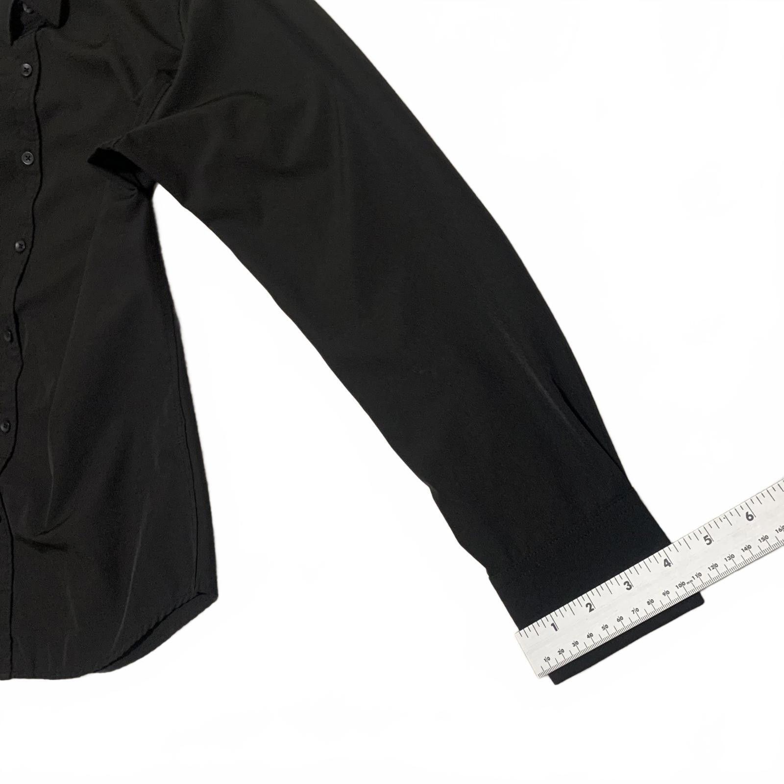 Other Rugby University Men's M Black Long Sleeve Dress Shirt Size 38R - 11 Thumbnail