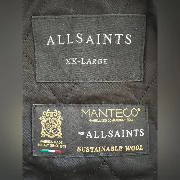 Allsaints Men’s All Saints Murphy Wool Blend Jacket in Amber Size US XXL / EU 58 / 5 - 5 Thumbnail