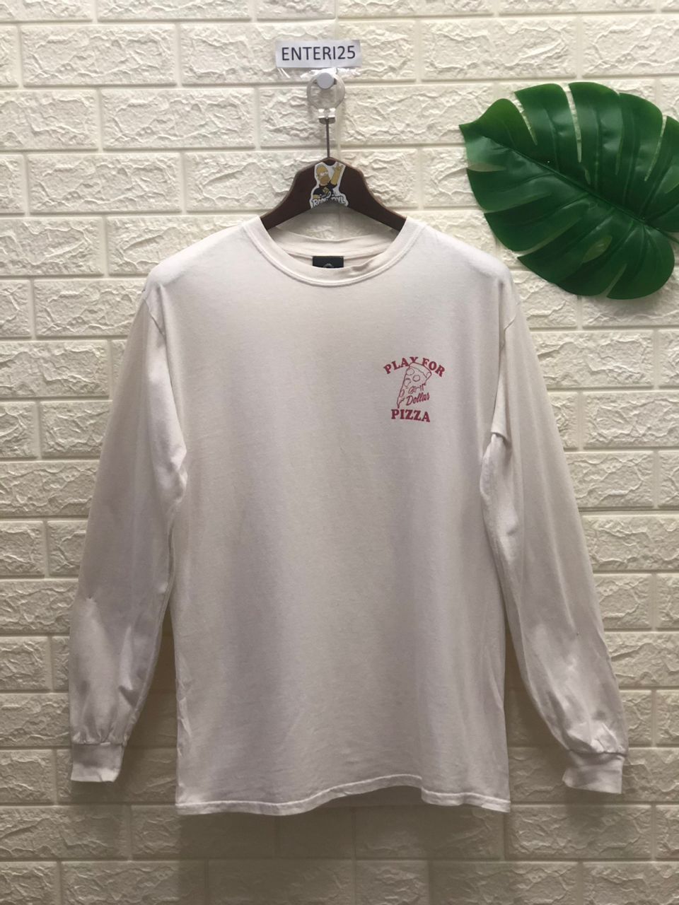 Japanese Brand SMASHER KINGASSO VINTAGE play for dollar pizza LONG SLEEVE Size US M / EU 48-50 / 2 - 10 Thumbnail