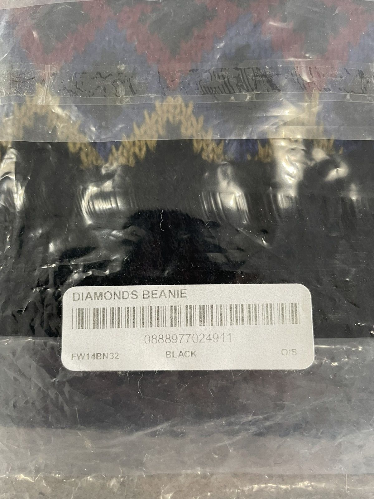 Supreme NEW: F/W 2014 Supreme Diamonds Ski Beanie "Black" Size ONE SIZE - 3 Thumbnail