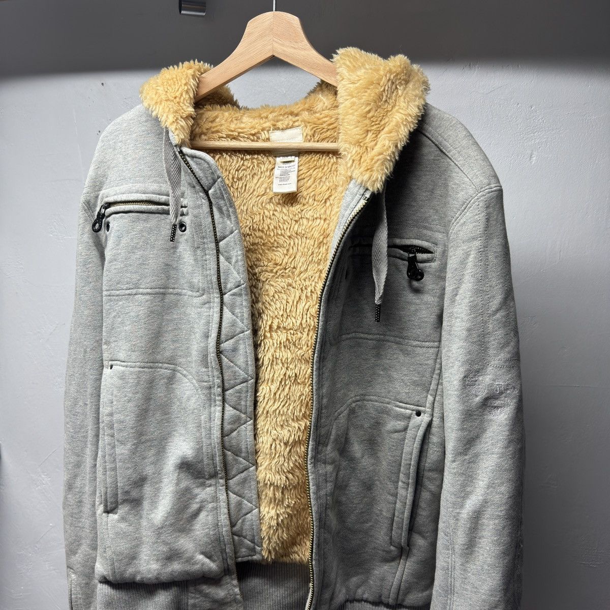 Diesel Diesel Faux Fur Lined Zip Up Hoodie ifsixwasnine ERD Grunge Size US L / EU 52-54 / 3 - 3 Thumbnail