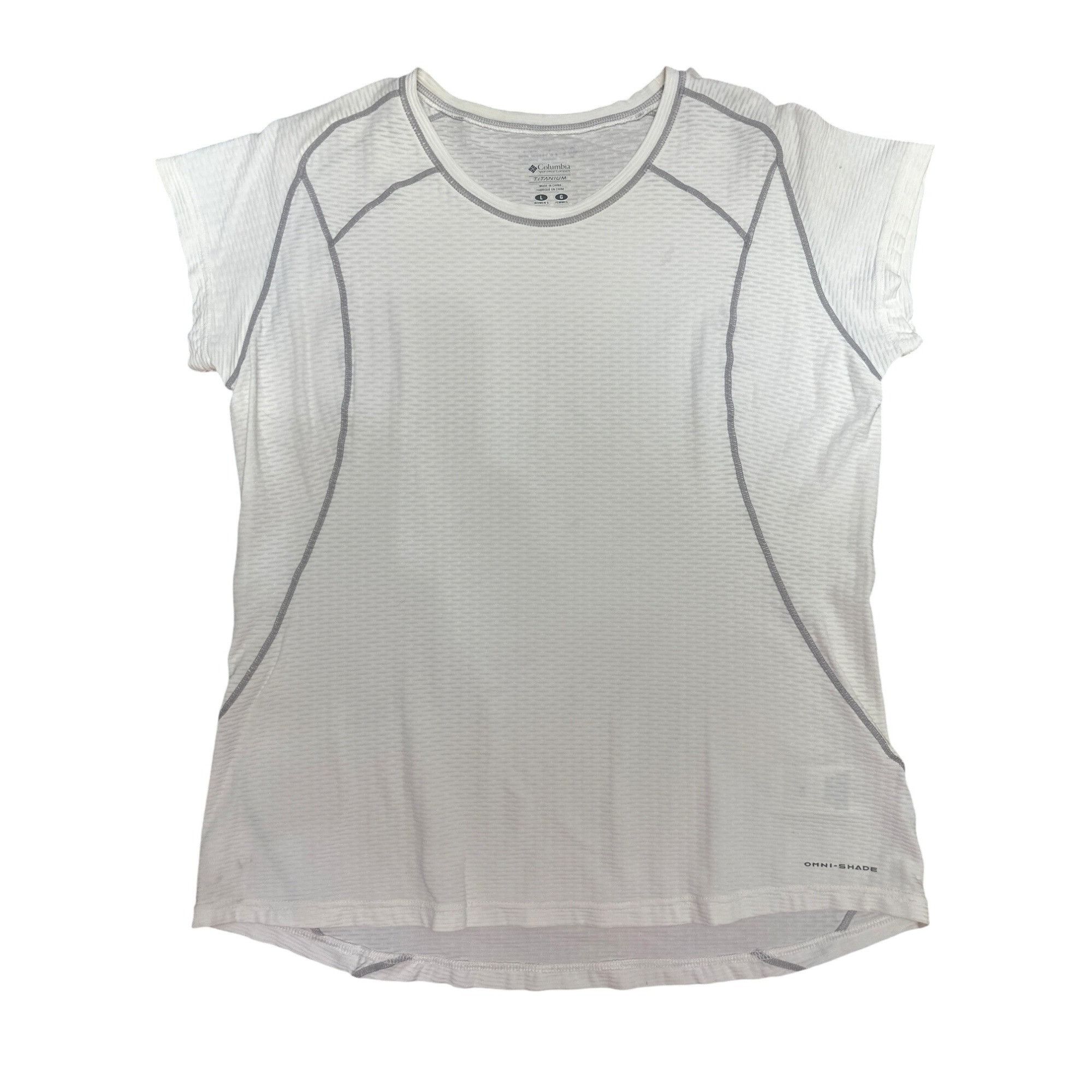 Columbia Columbia Sportswear Company Titanium Short Sleeve Top L Whi Size L / US 10 / IT 46 - 10 Thumbnail