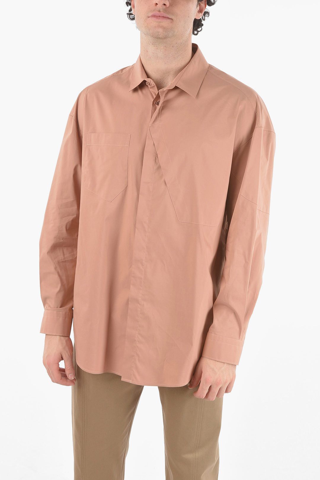 image of Neil Barrett Og1Mm1223 Shirt In Pink, Men's (Size Small)