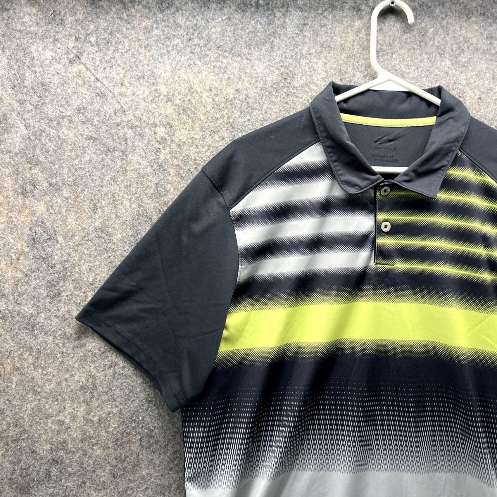 Oakley VINTAGE Oakley Polo Shirt Men Large Adult Gray Athletic Regular Polyester Knit Golf Shirt Size US L / EU 52-54 / 3 - 3 Thumbnail