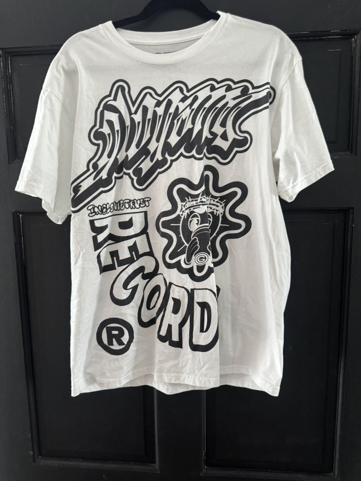 Glo Gang The Glorious Glo Gang “Recordz” Graphic Tee White Black Size US L / EU 52-54 / 3 - 2 Thumbnail