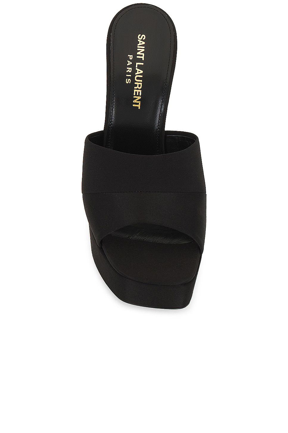 Saint Laurent Paris o1bcso1str0226 Boogie Platform Mules in Black Size US 8.5 / IT 38.5 - 5 Thumbnail