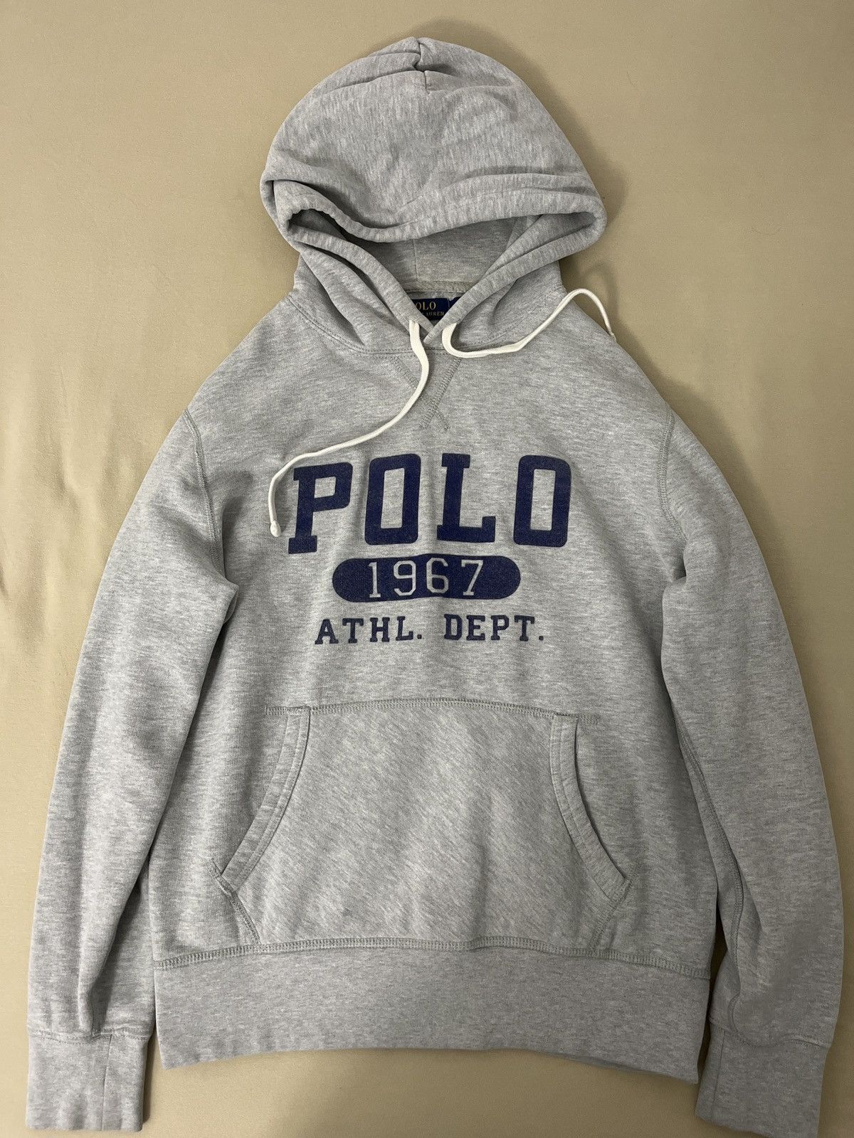 Vintage Polo Ralph Lauren 1967, grey hoodie Size US S / EU 44-46 / 1 - 1 Thumbnail