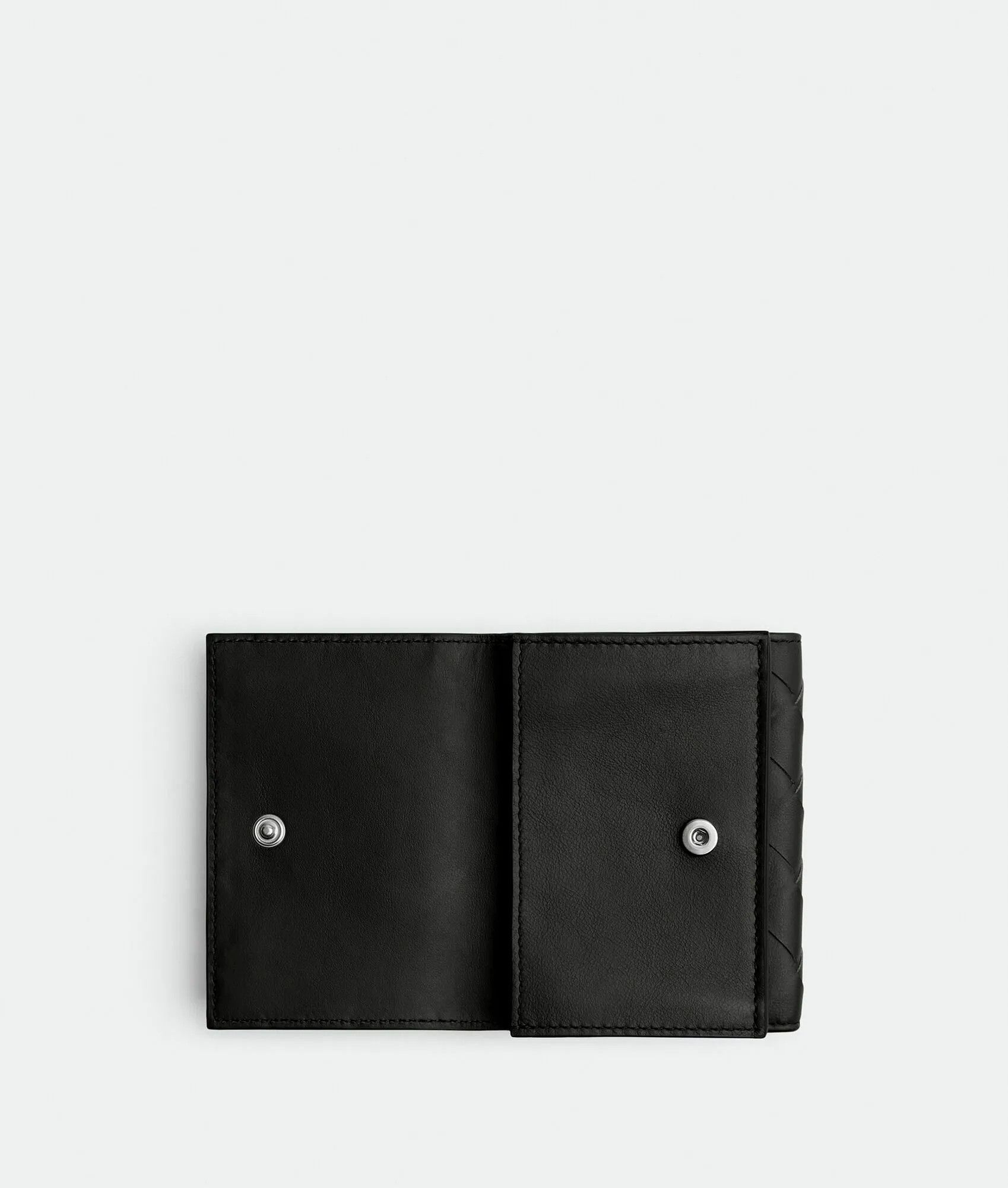 Bottega Veneta o1loc1c0824 Size: OS / Tri-Fold Flap Wallet in Black Size ONE SIZE - 2 Thumbnail