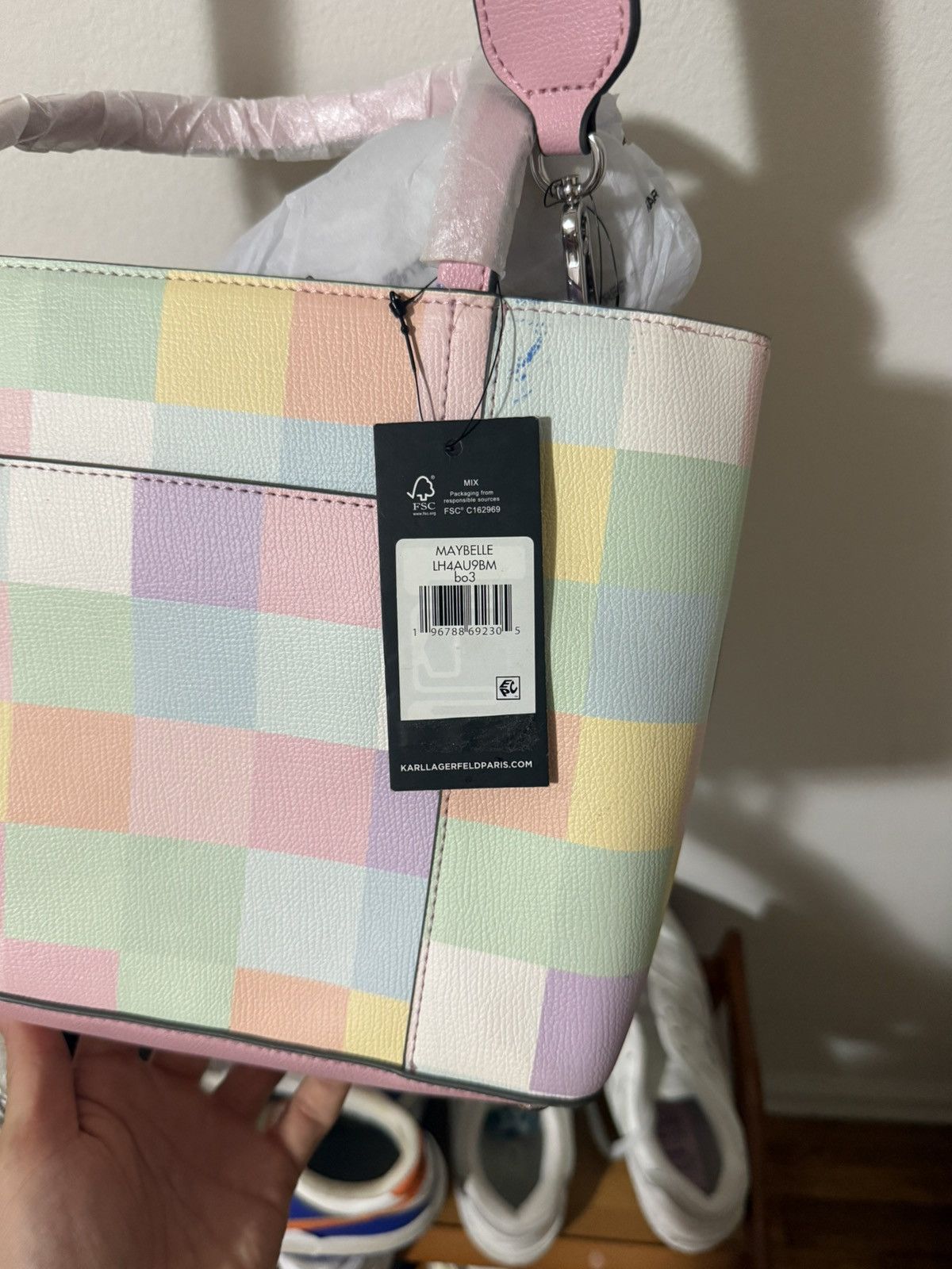 Karl Lagerfeld Karl Lagerfeld Paris Blush Combo Straps Tote Maybelle bag Size ONE SIZE - 4 Thumbnail