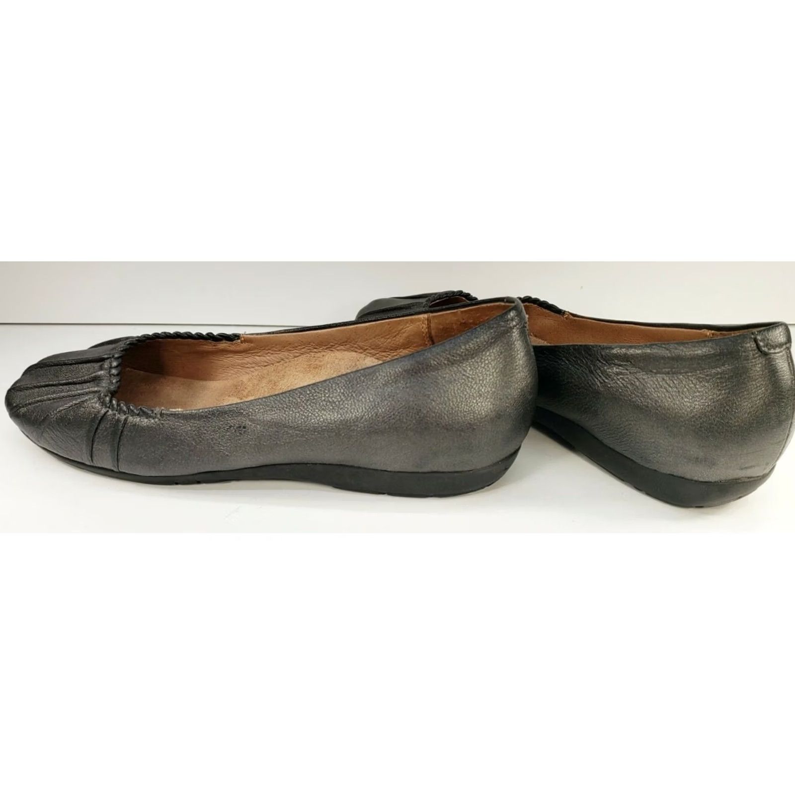 Vintage Abeo Ballet Flat Taylin Black Leather Slip On 8.5N Women’s Orthotic Insole Comfort Footbed Shoes Size US 9 / IT 39 - 7 Thumbnail