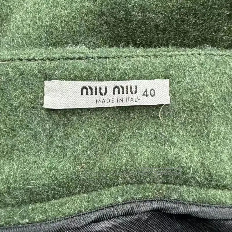 Miu Miu Miu Miu Green Cotton Ladies Skirt . Size 27" / US 4 / IT 40 - 4 Thumbnail