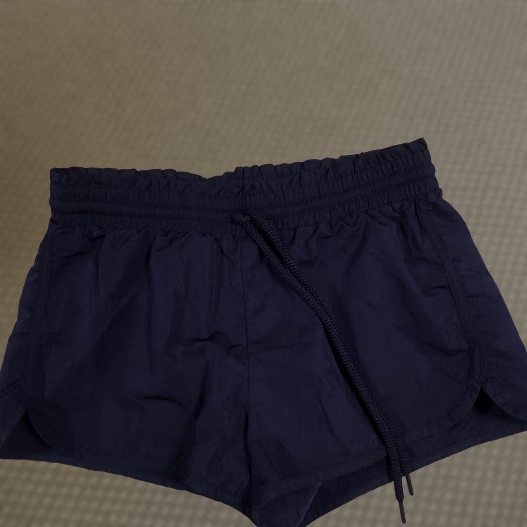 Vintage Aerie Shorts Womens Small Navy Blue Elastic Waist Running Athletic Gym Casual Size 28" / US 6 / IT 42 - 1 Thumbnail