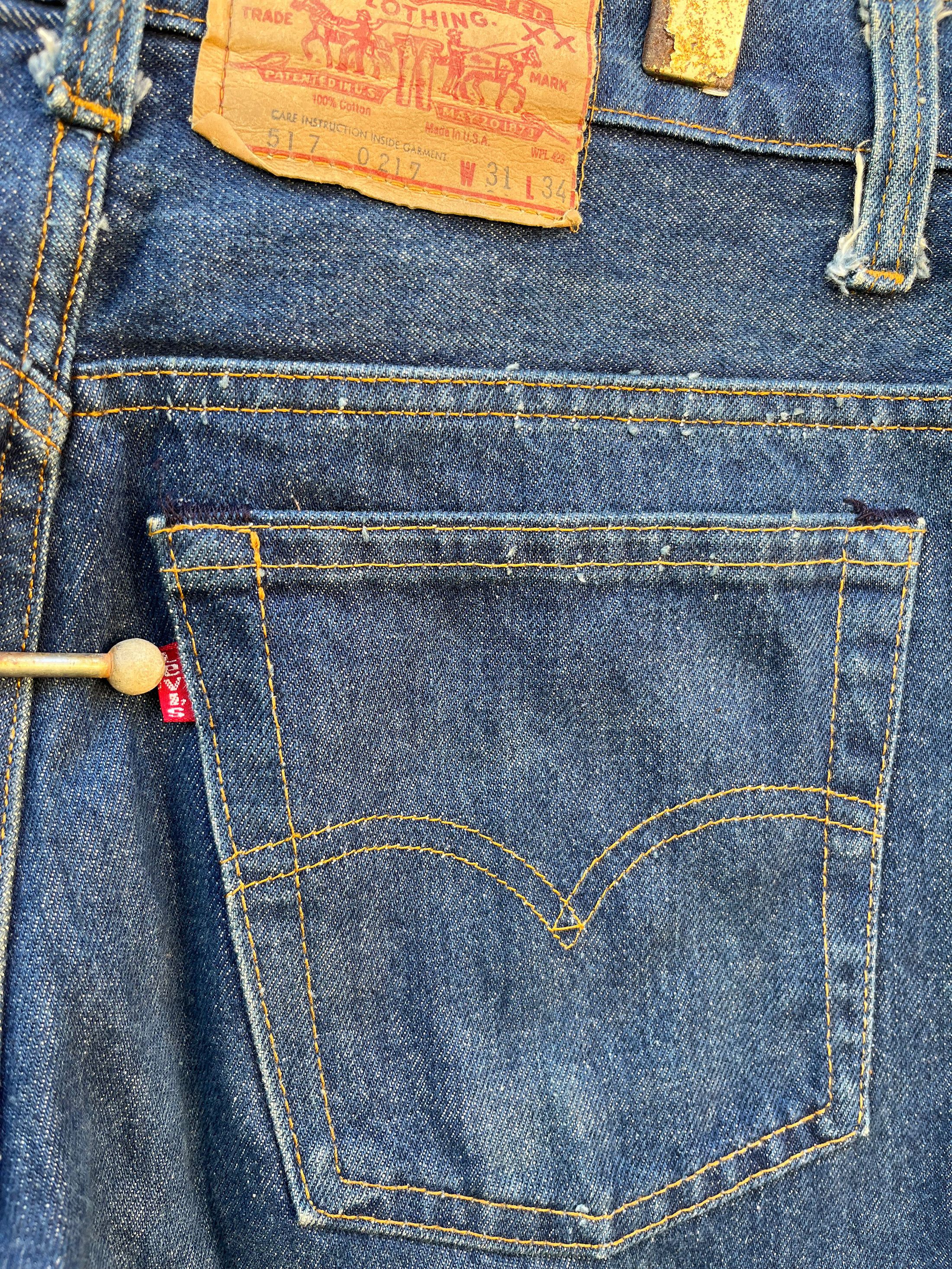Levi's Vintage Clothing True Vintage Levis 517 Zipper Fly Flared Size US 32 / EU 48 - 9 Thumbnail