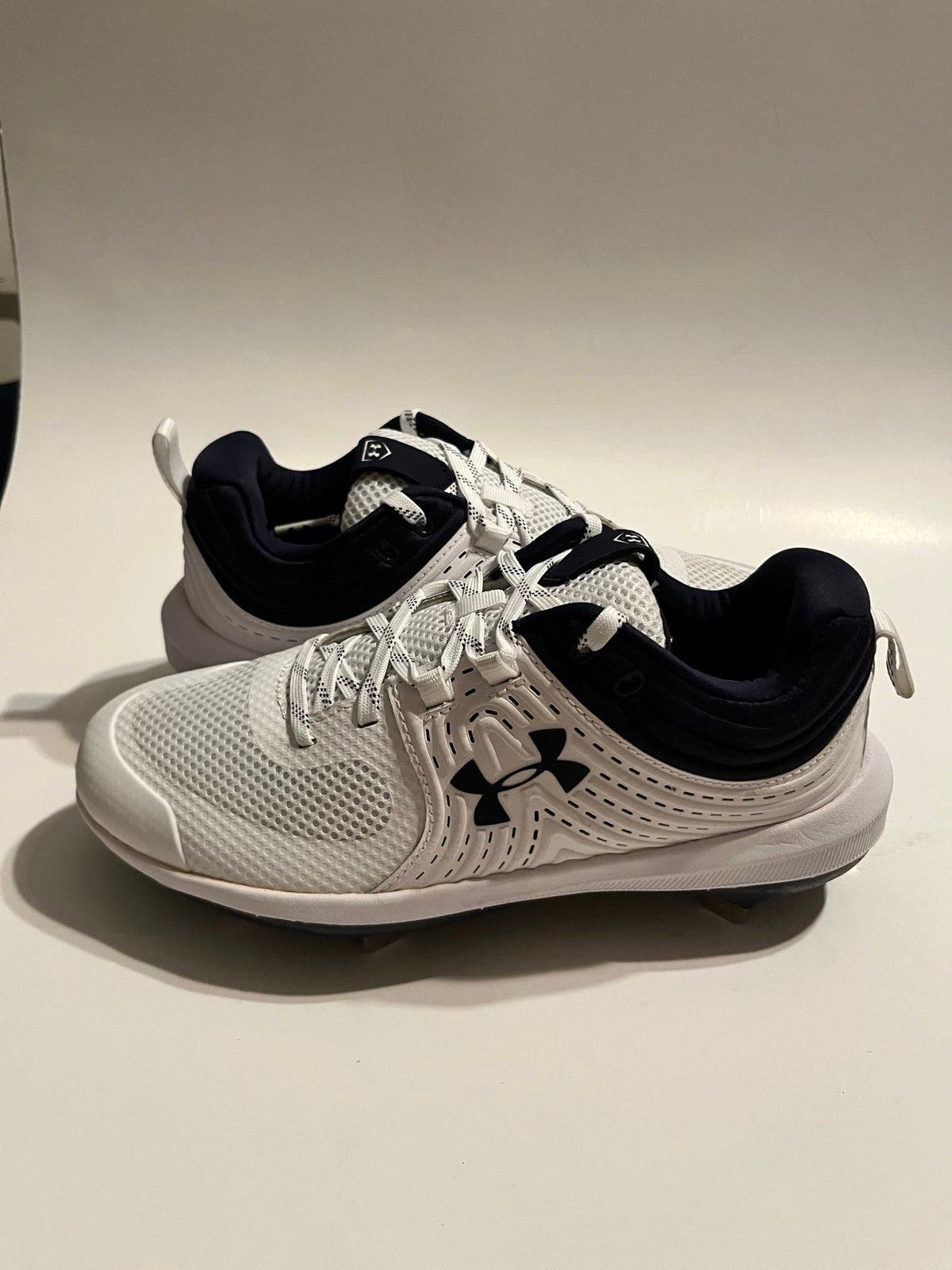 Under Armour Under Armour Women's UA Glyde ST Softball Cleats 5.5 White Size ONE SIZE - 1 Thumbnail