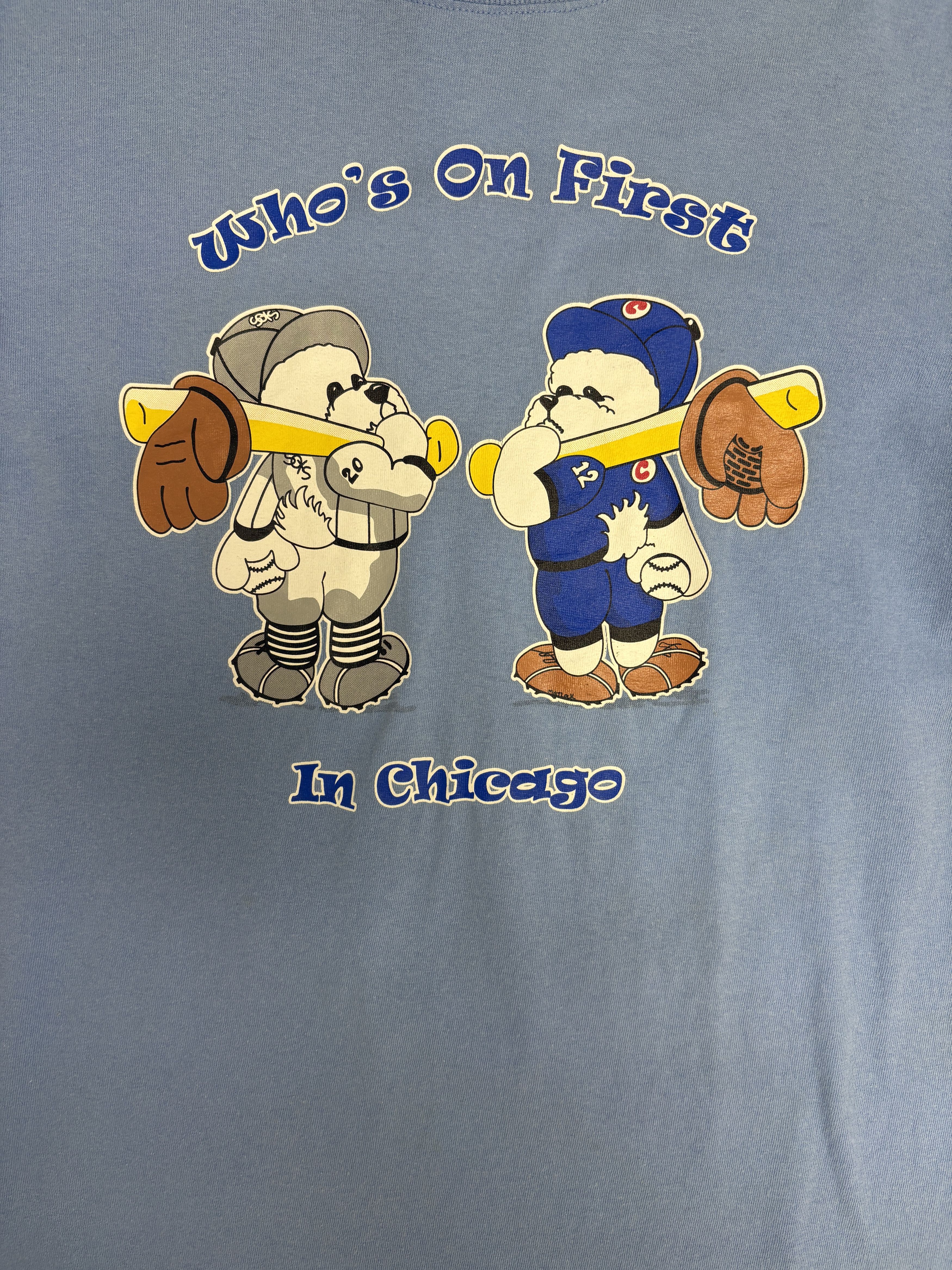 Vintage Chicago Cubs vs Chicago White Sox Vintage Tee Size US M / EU 48-50 / 2 - 2 Thumbnail