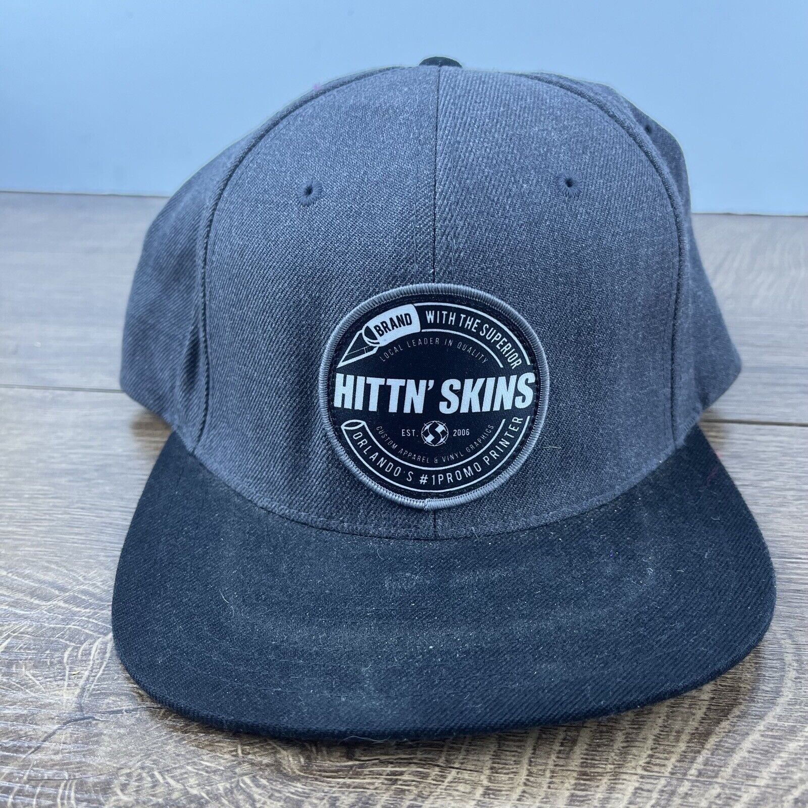 Other Hittin Skins Hat Orlando Snapback Hat Gray Adjustable Hat Ad Size ONE SIZE - 1 Thumbnail