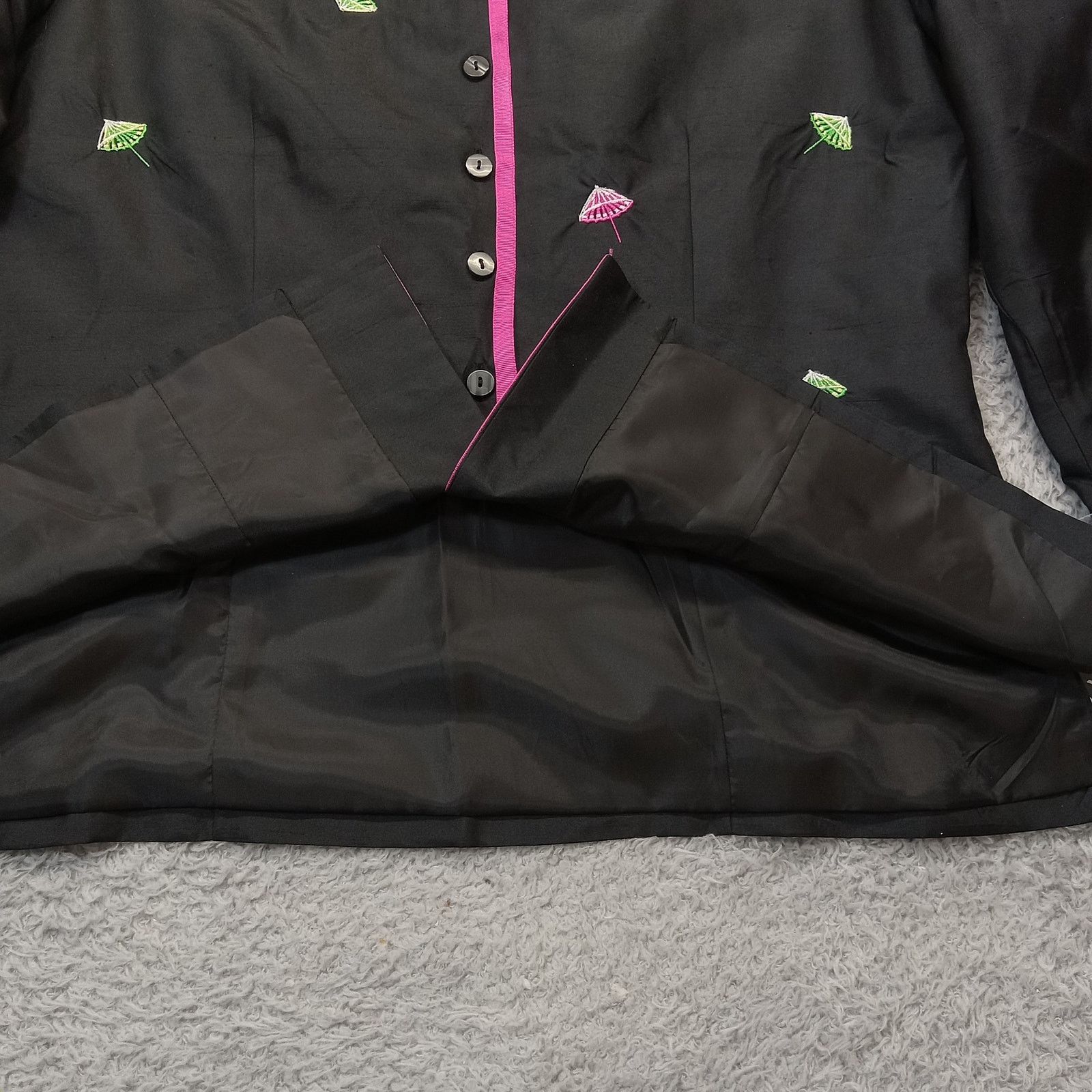 & Other Stories Silkland Blazer Jacket 6 Women's Embroidered Lined New Size S / US 4 / IT 40 - 4 Thumbnail