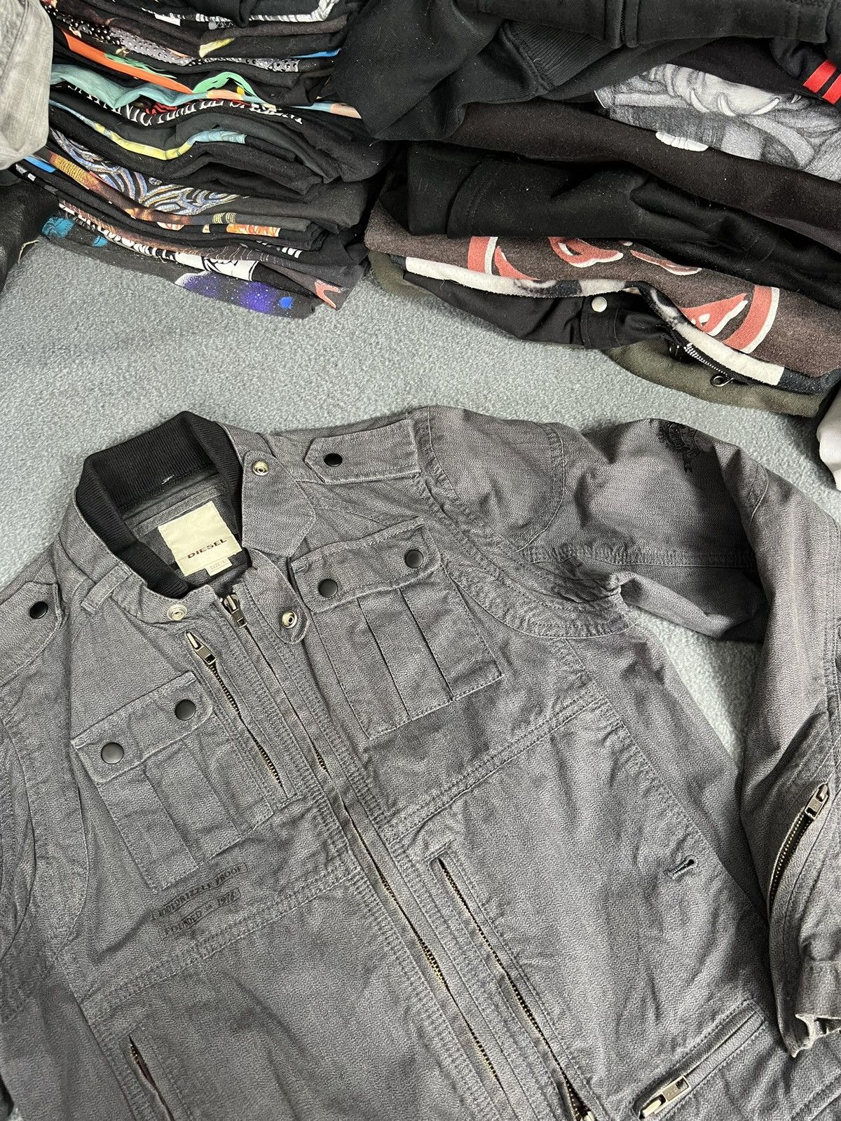 Diesel Military army diesel cargo jacket japanese style y2k Size L / US 10 / IT 46 - 3 Thumbnail