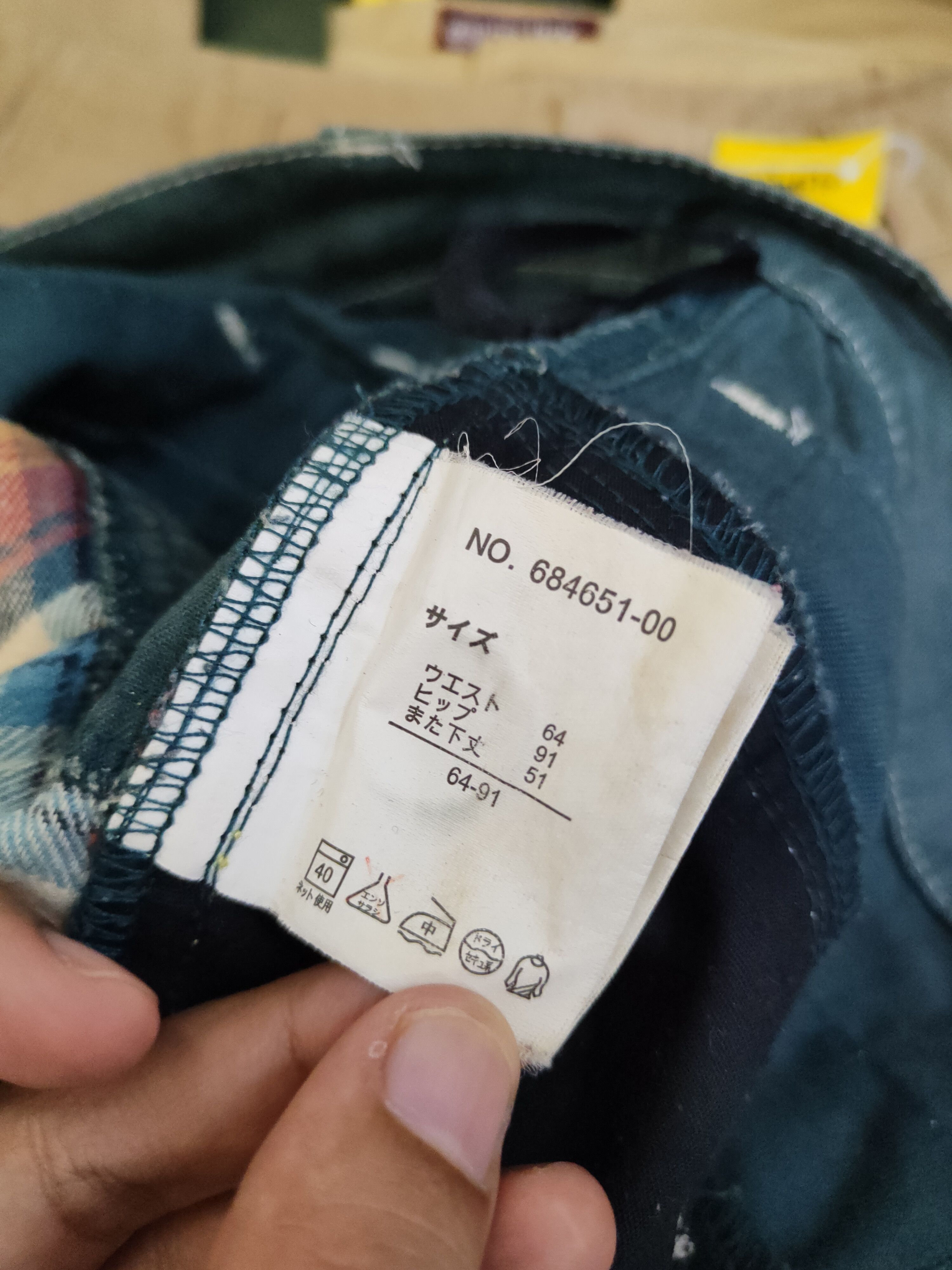 Japanese Brand Japan double waist Faded Multipocket Casual Pants #W1784 Size US 29 - 14 Thumbnail