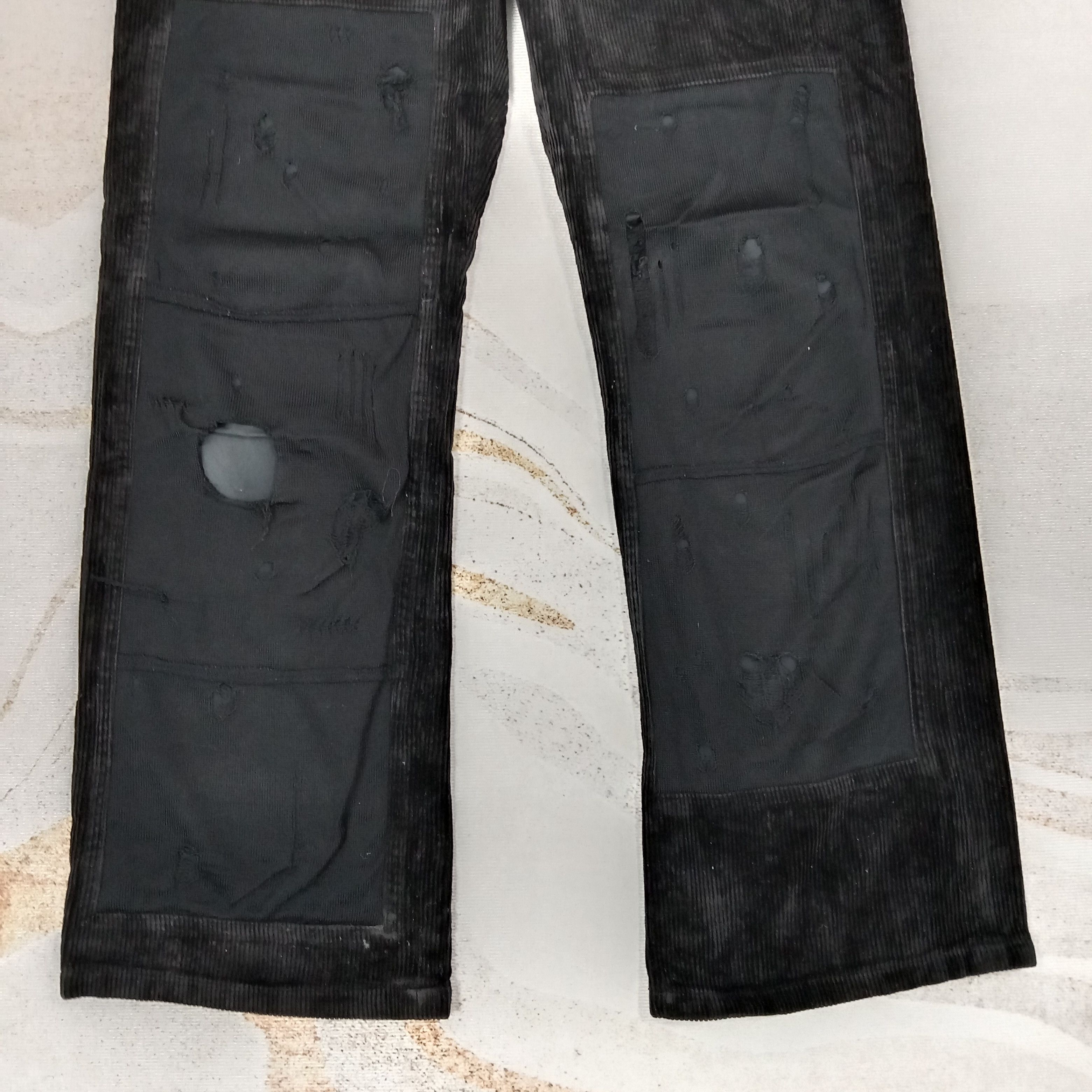 Undercover Undercoverism Double Knee Distressed Corduroy Pants C265N17 Size US 30 / EU 46 - 6 Thumbnail