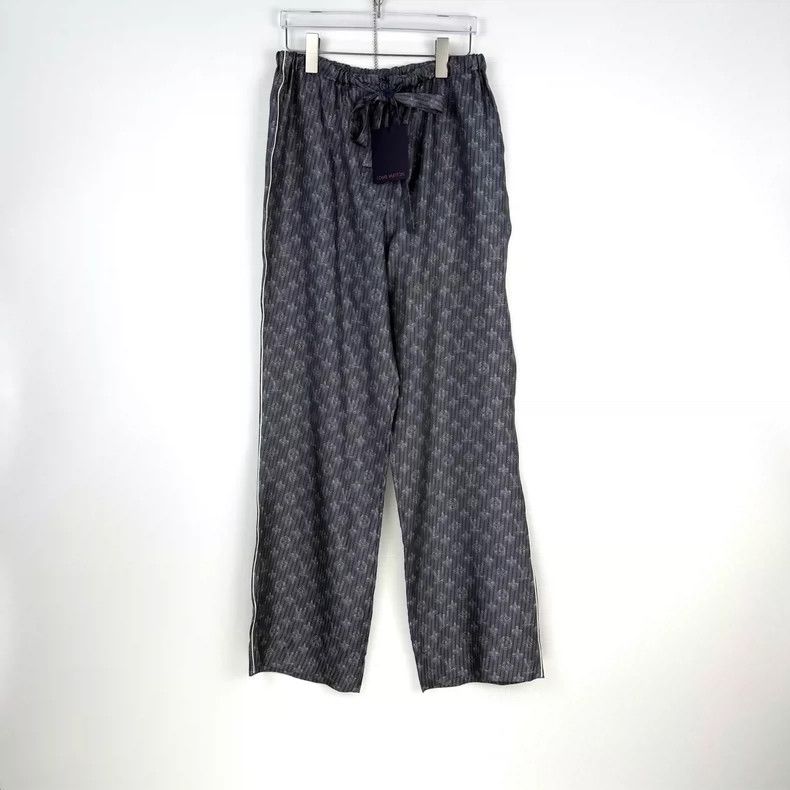Louis Vuitton Louis Vuitton Colorful grey silk trousers with full logo pa Size US 38 / EU 54 - 3 Thumbnail