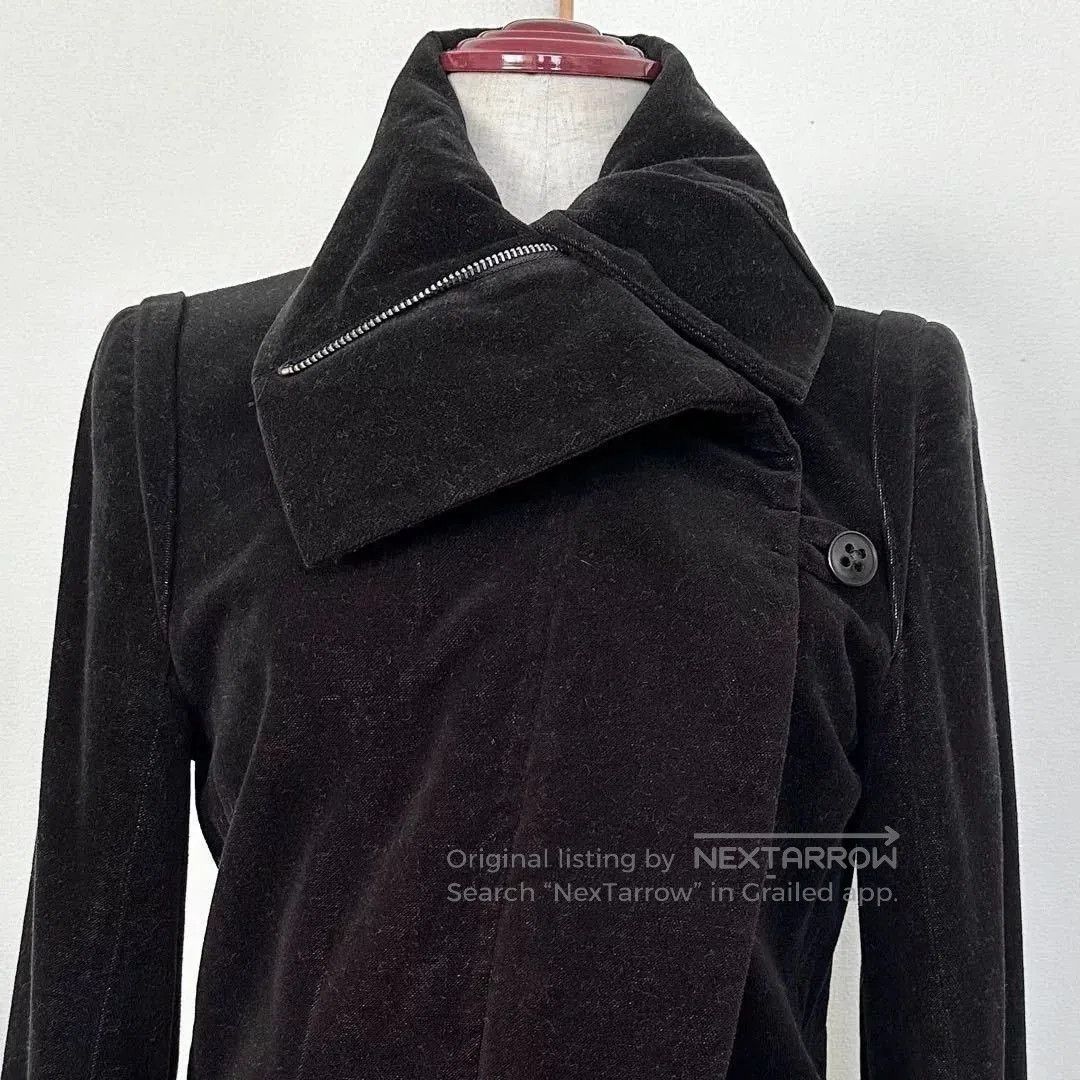 Ann Demeulemeester Ann Demeulemeester 2005 Fall Velvet Coat. Size S / US 4 / IT 40 - 4 Thumbnail