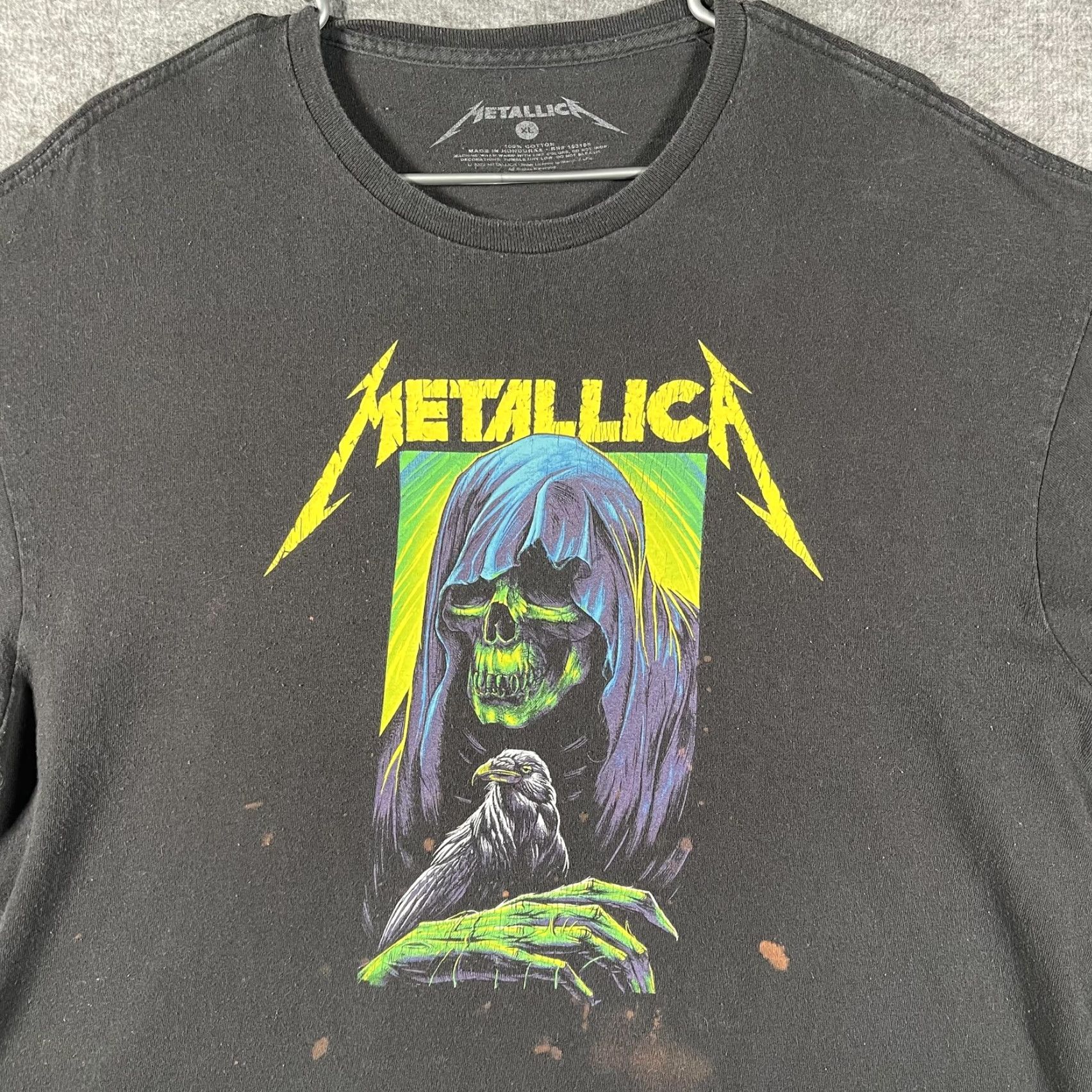 Vintage VINTAGE Metallica Shirt Mens M Black Grim Reaper Raven Skull Graphic Tee Metal Size US M / EU 48-50 / 2 - 2 Thumbnail