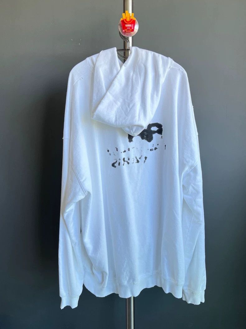 Balenciaga Balenciaga Splash Ink Graffiti Hoodie White Size US S / EU 44-46 / 1 - 2 Thumbnail