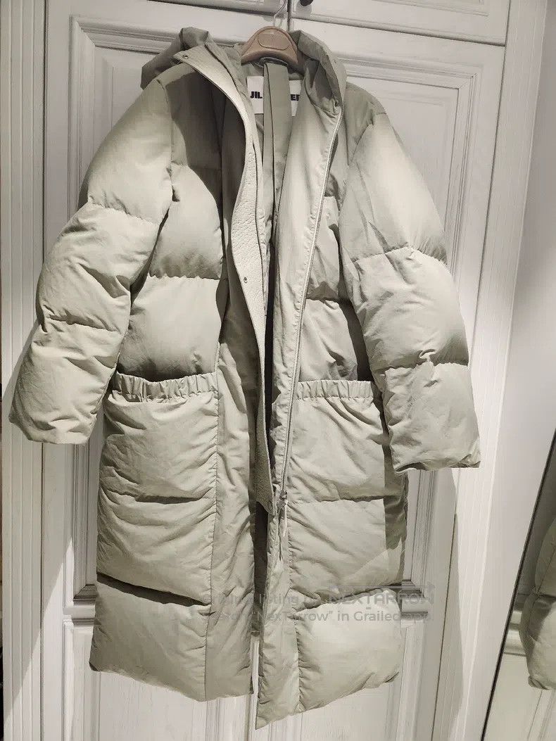 Jil Sander Jil Sander Women's Hooded Long Down Jacket Size L / US 10 / IT 46 - 8 Thumbnail