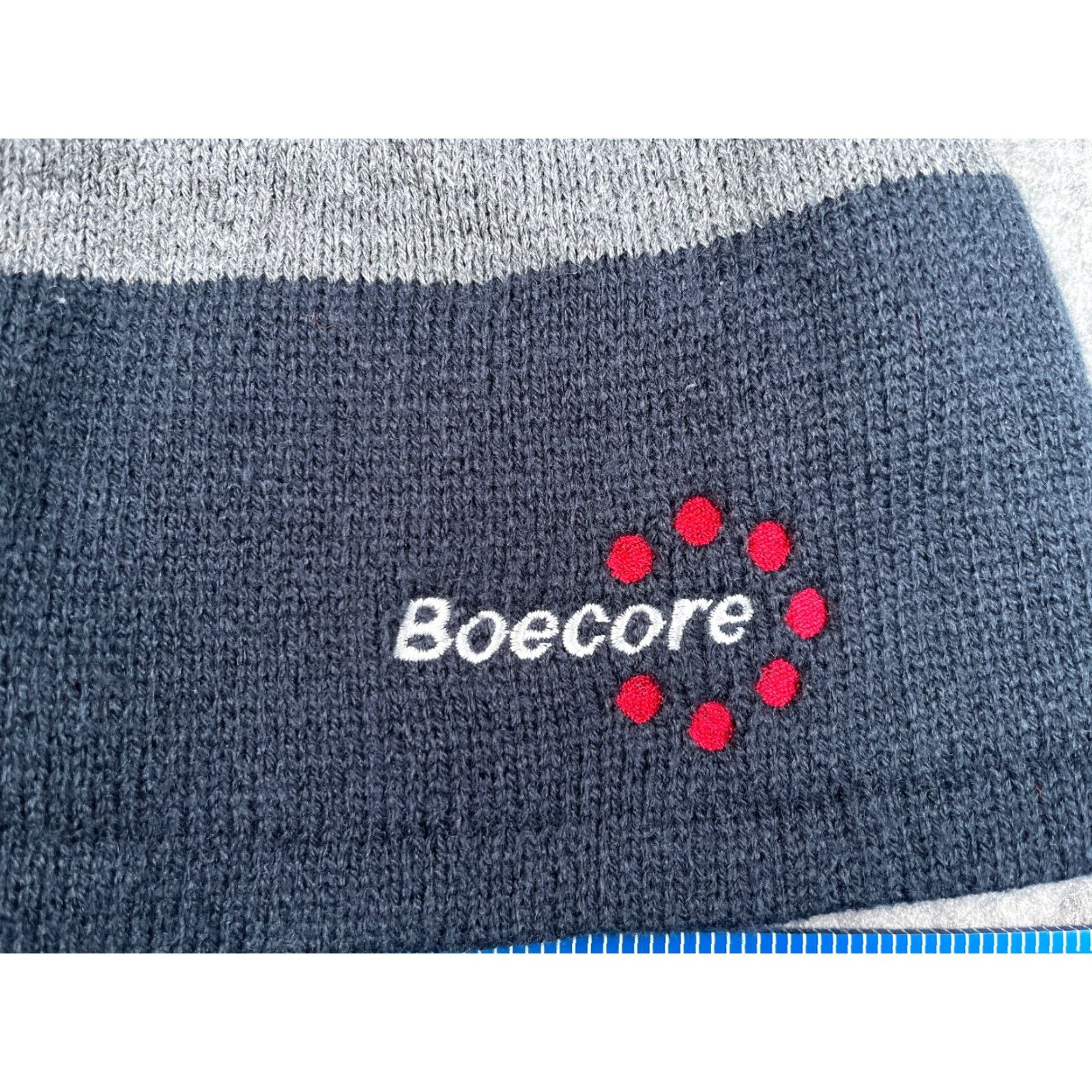 Port & Company Port & Company Beanie Adult One Size Blue Stripe Knit Acrylic Lined Hat/Cap Mens Winter Size ONE SIZE - 2 Thumbnail