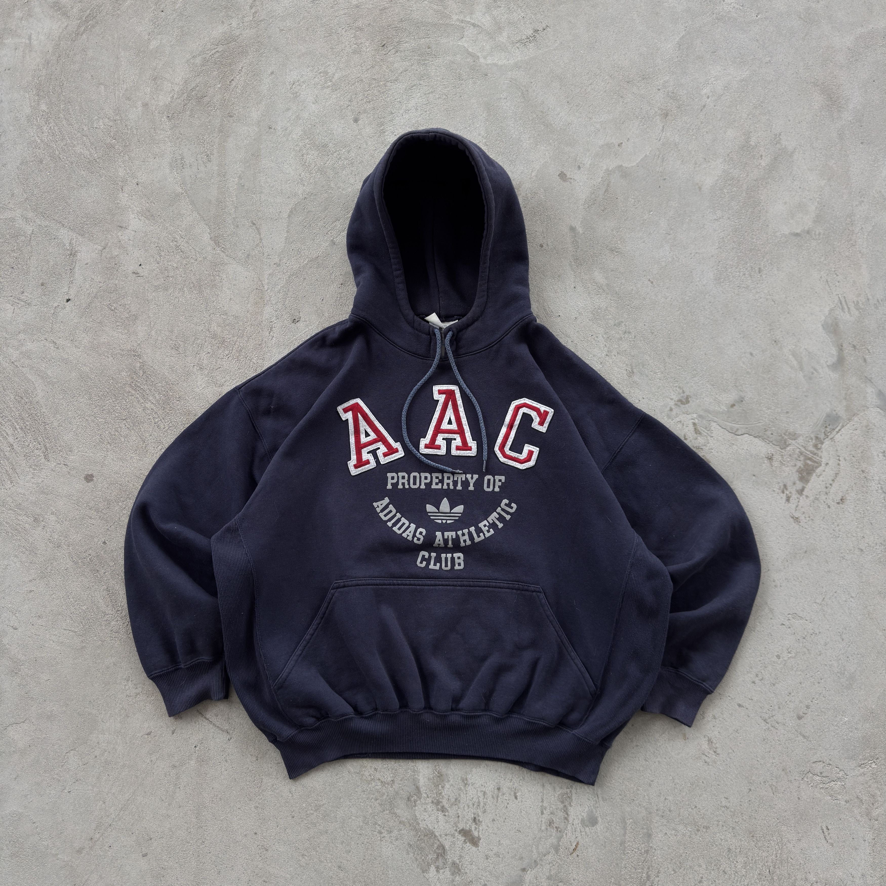 Adidas Vintage 90s Adidas Athletic Club Hooded Sweatshirt Size US M / EU 48-50 / 2 - 1 Thumbnail